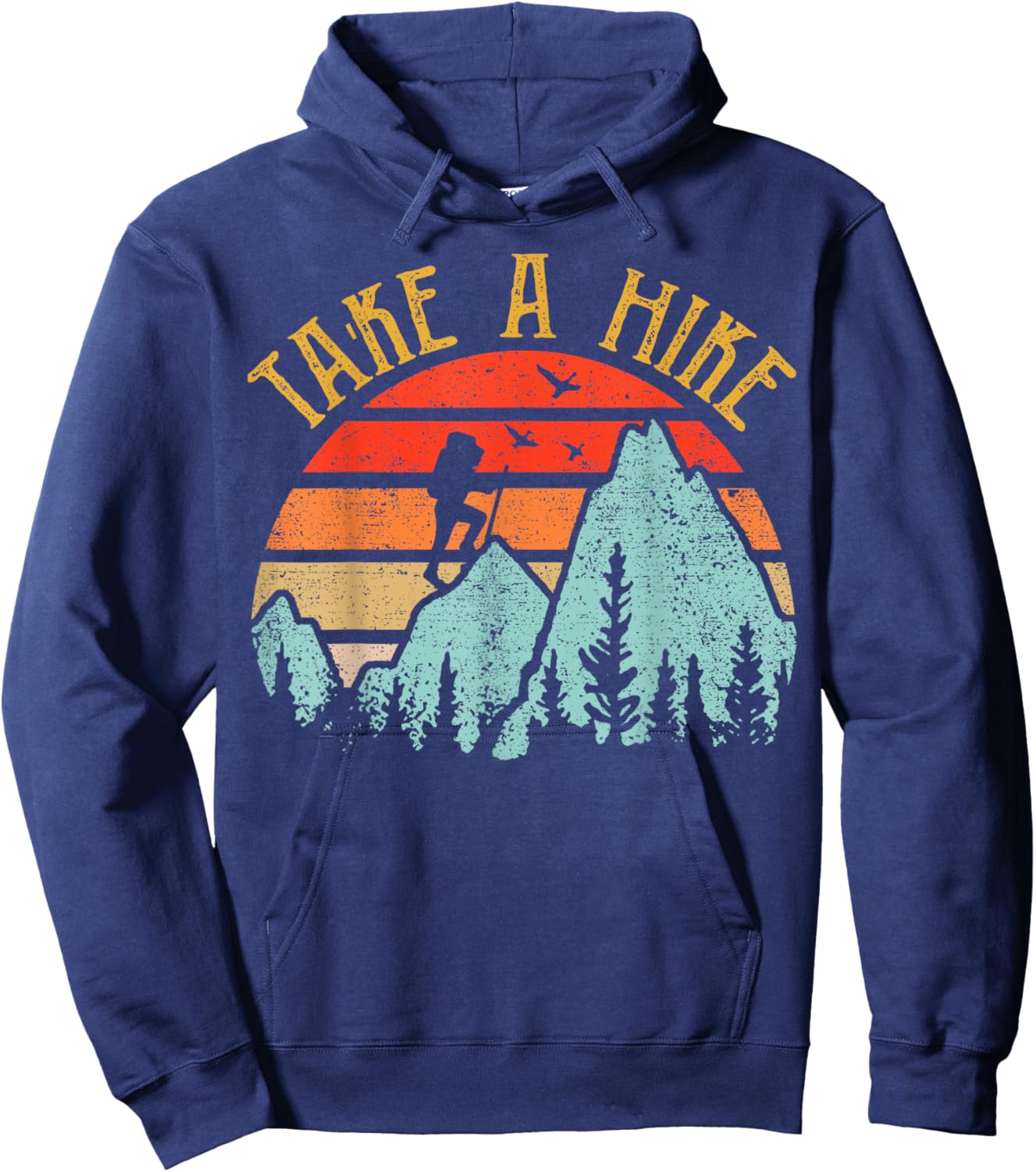 Funny Hiking-Shirt Take A Hike Women Men Kids Boy Toddler Hoodie - Hoodie | Navy