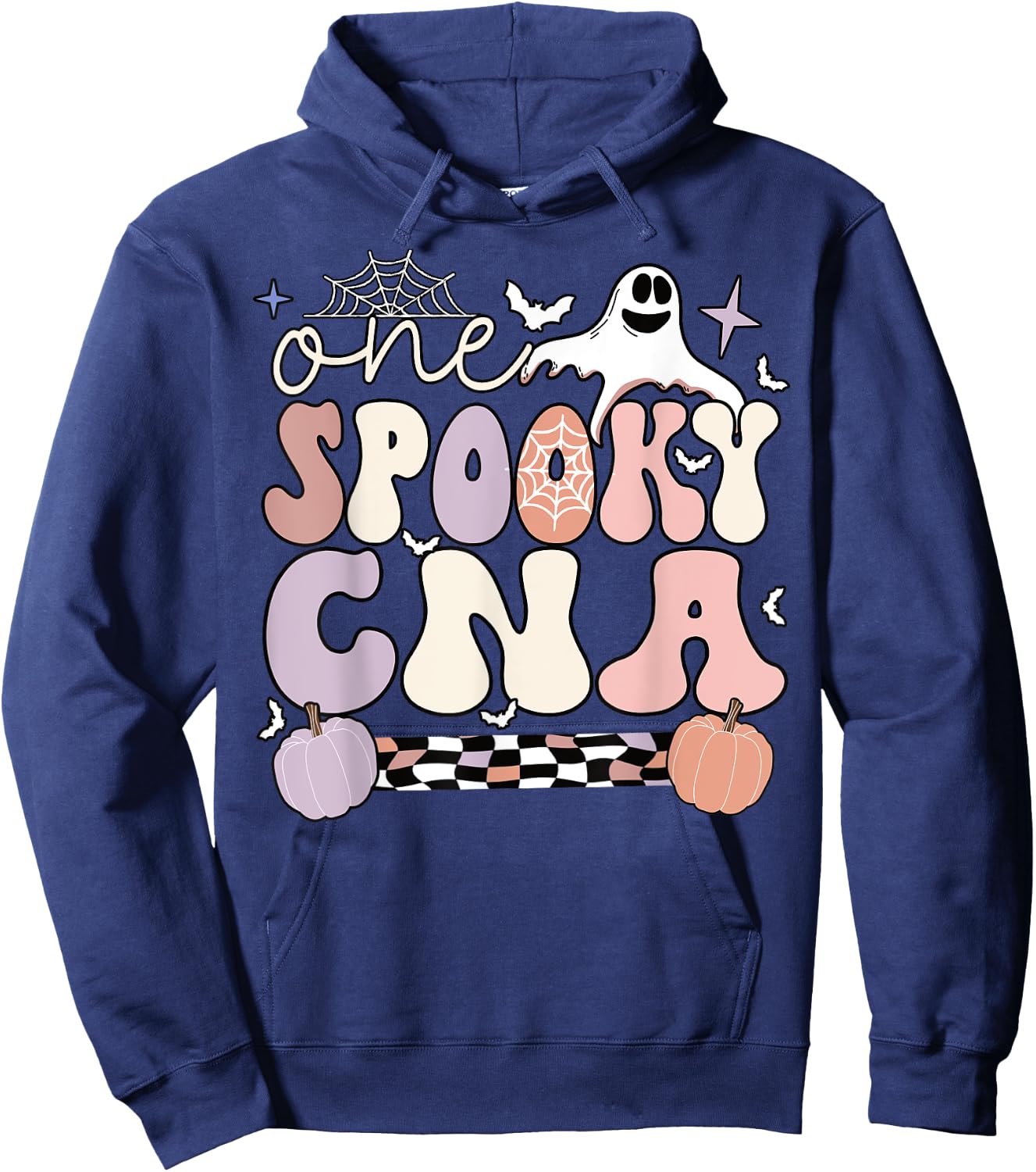 Spooky Certified Nursing Assistant Halloween CNA Hoodie - Hoodie | Navy