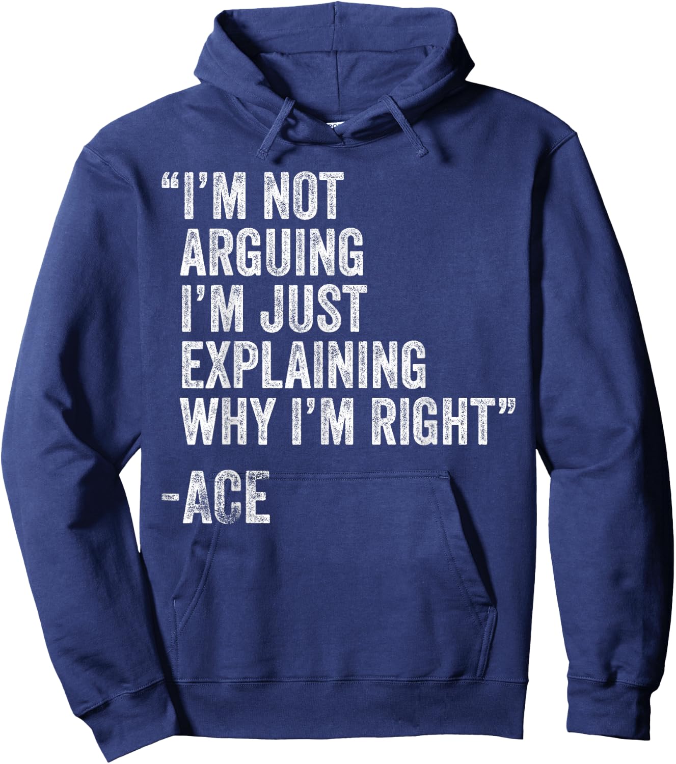 ACE Quote Funny Birthday Custom Name Idea Engineer Hoodie - Hoodie | Navy