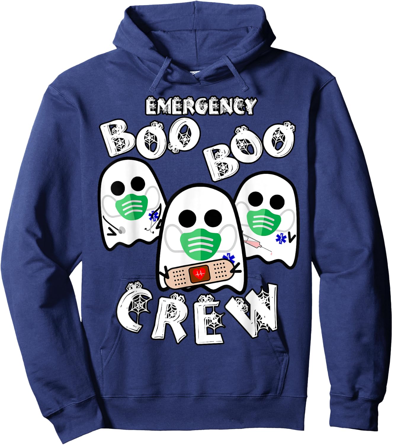 Emergency Boo Boo Crew - Funny Medical Halloween Hoodie - Hoodie | Navy