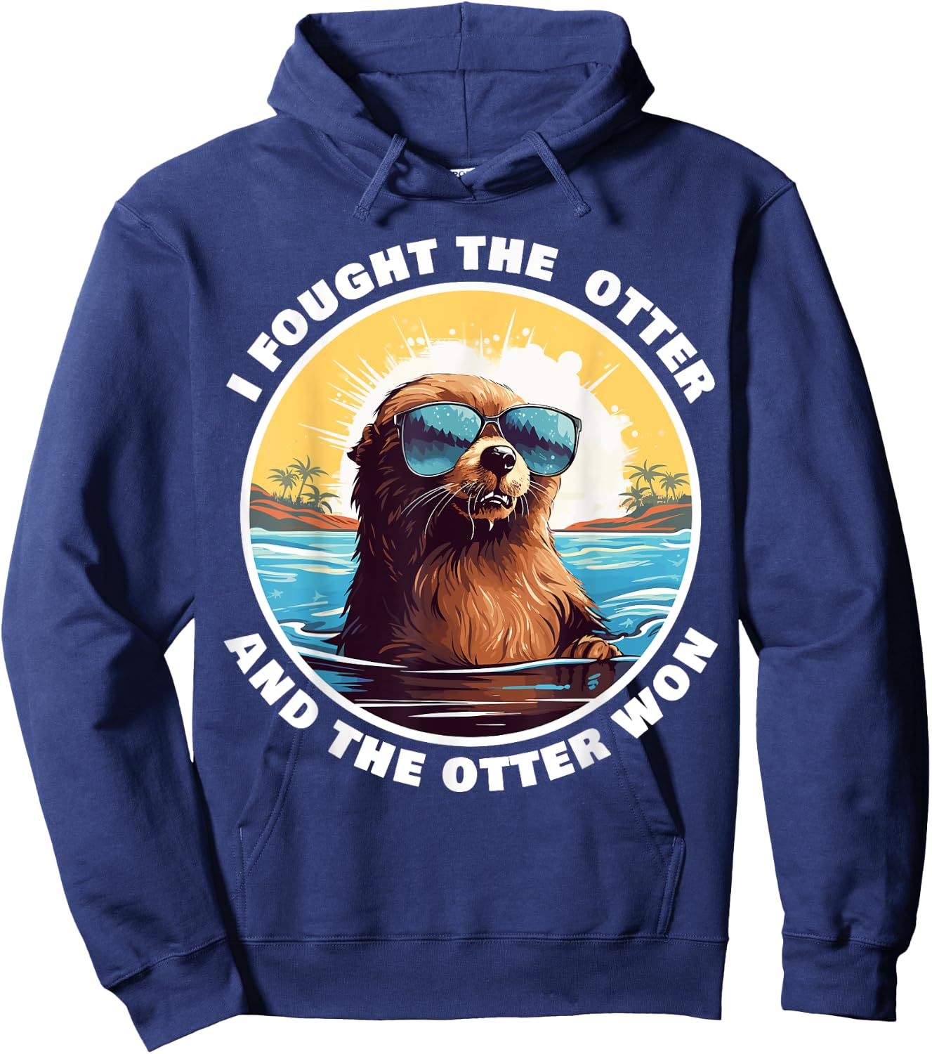 Otter 841 Surfing Otter 841 California Surf Board Otter 841 Hoodie - Hoodie | Navy