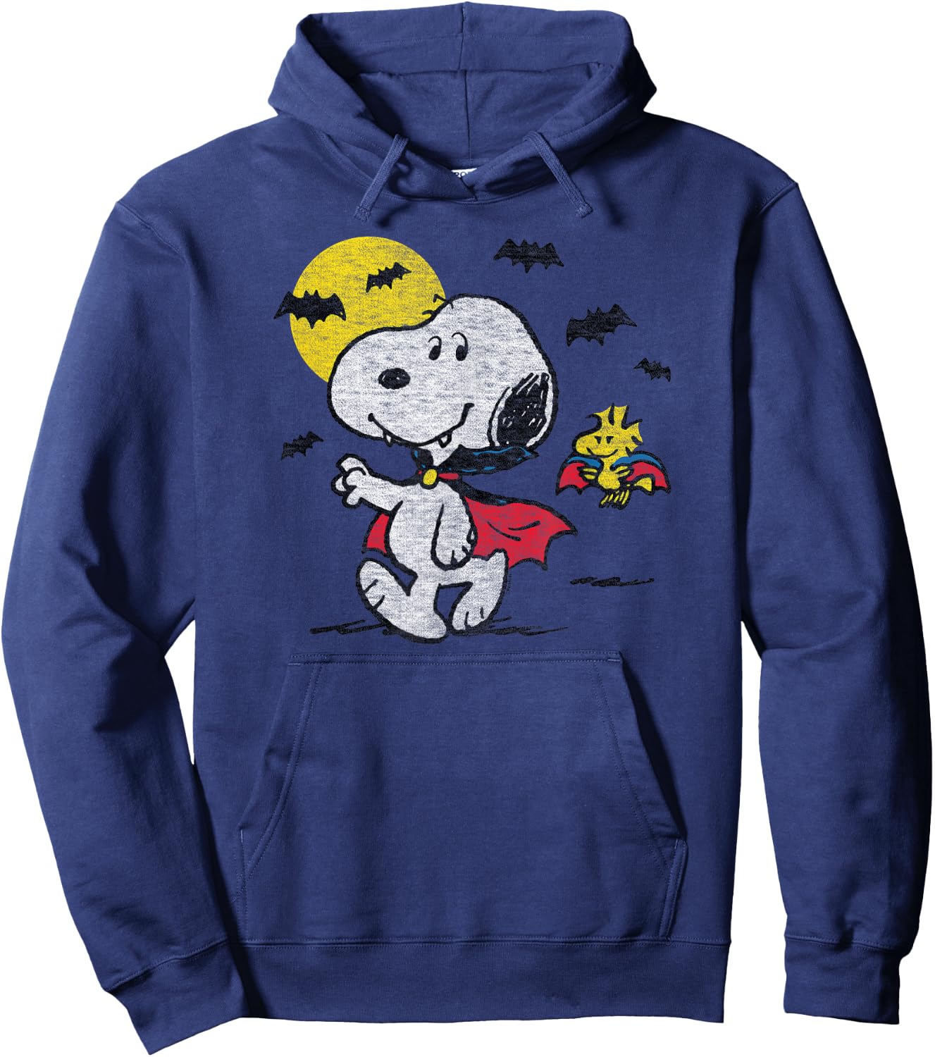Peanuts - Vampire Snoopy and Woodstock Hoodie - Hoodie | Navy