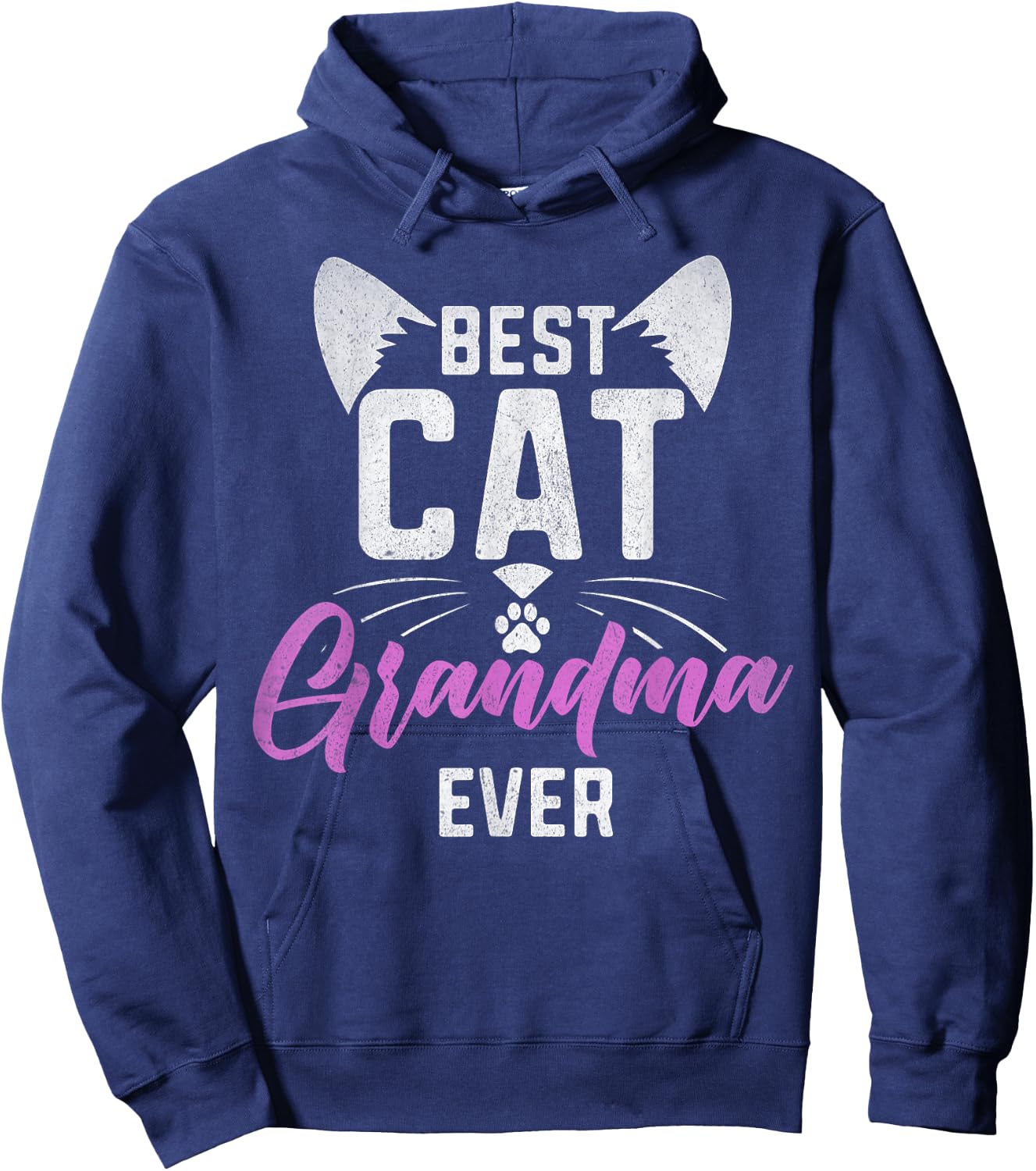 Best Cat Grandma Ever Cat Grandma Women Hoodie - Hoodie | Navy