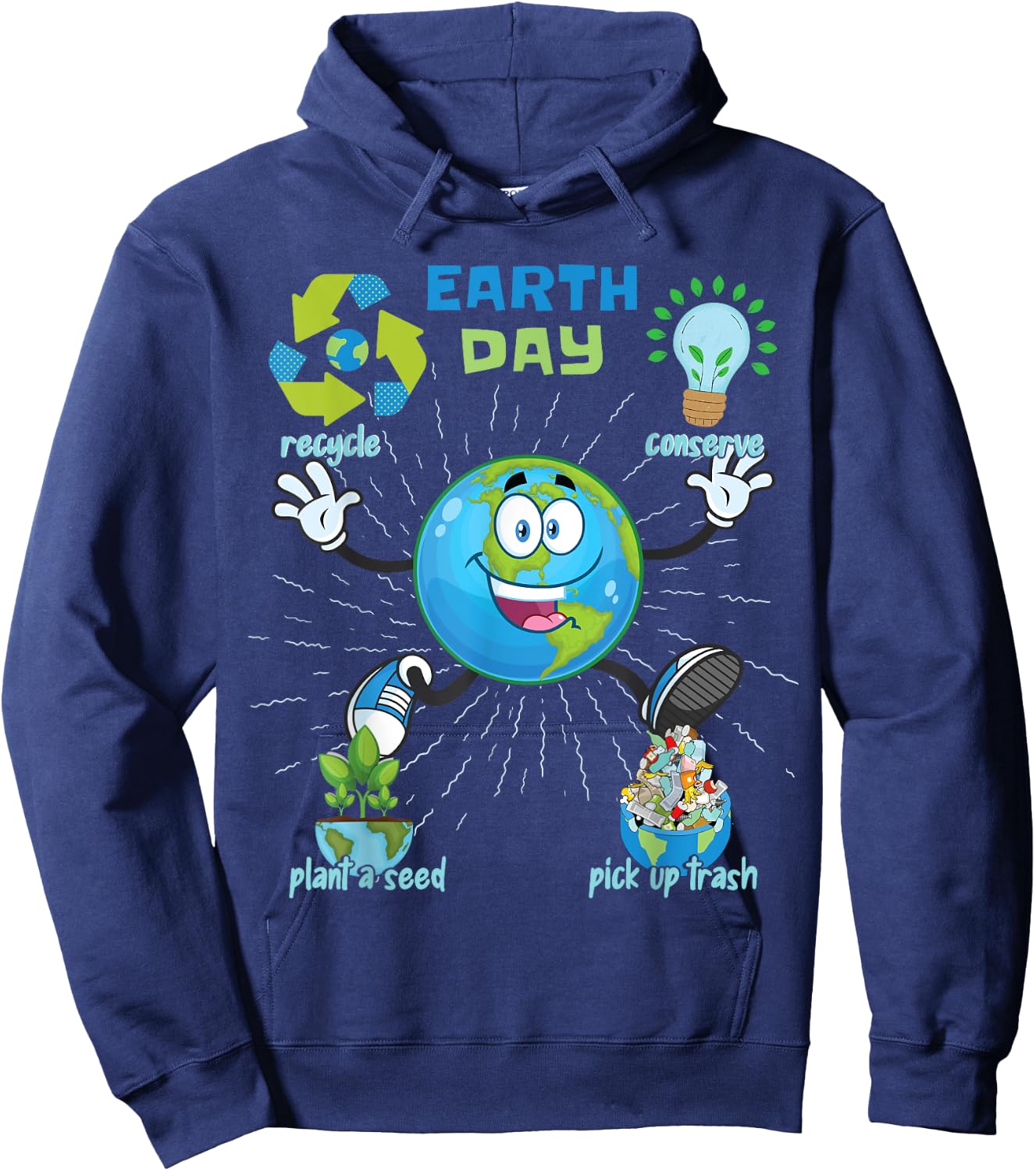 Earth Day Hoodie - Hoodie | Navy