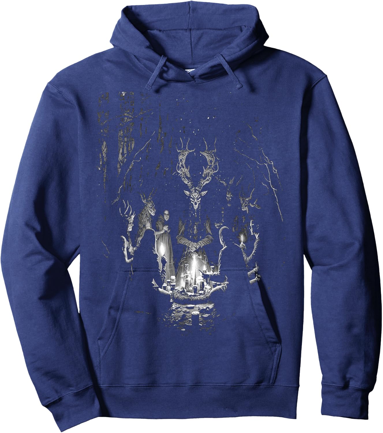 Witches Rituals with Baphomet Occult Witch Gothic Pagan Goth Hoodie - Hoodie | Navy