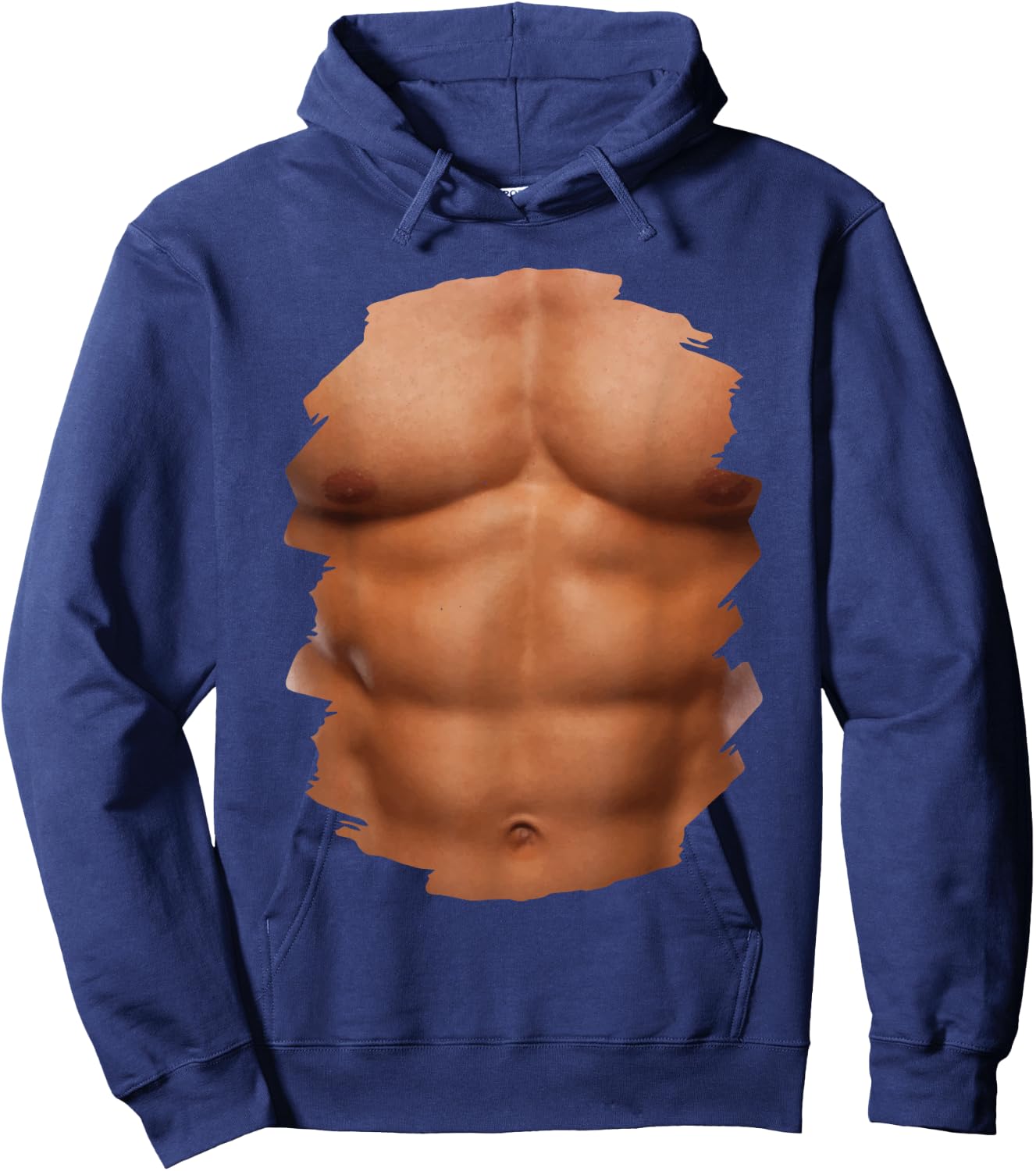 Chest Six Pack Muscles Bodybuilder 6 Abs Gym Funny Gift Hoodie - Hoodie | Navy