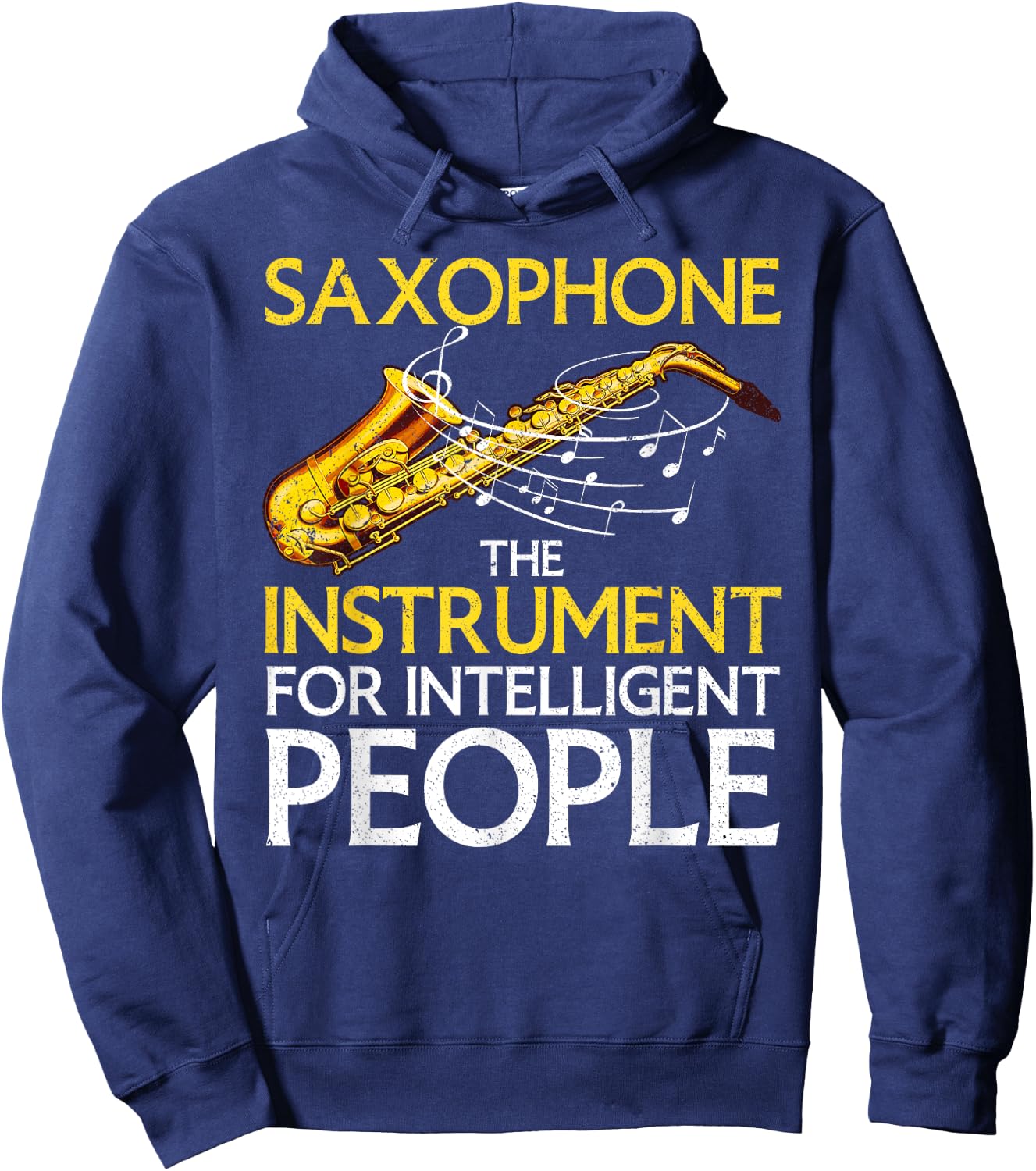 Cool Saxophone Art Women Kids Sax Saxophone Player Hoodie - Hoodie | Navy