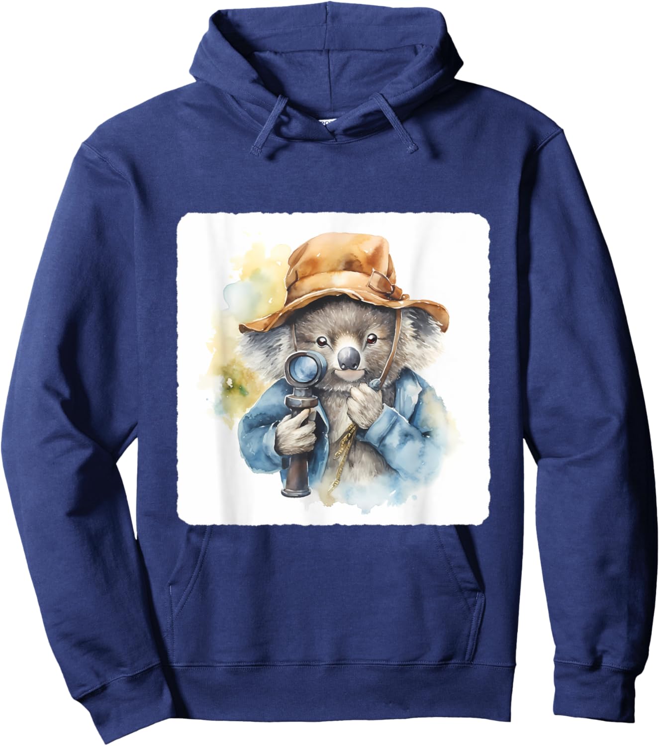 Koala Detective With A Spyglass. Investigation, Mystery Hoodie - Hoodie | Navy