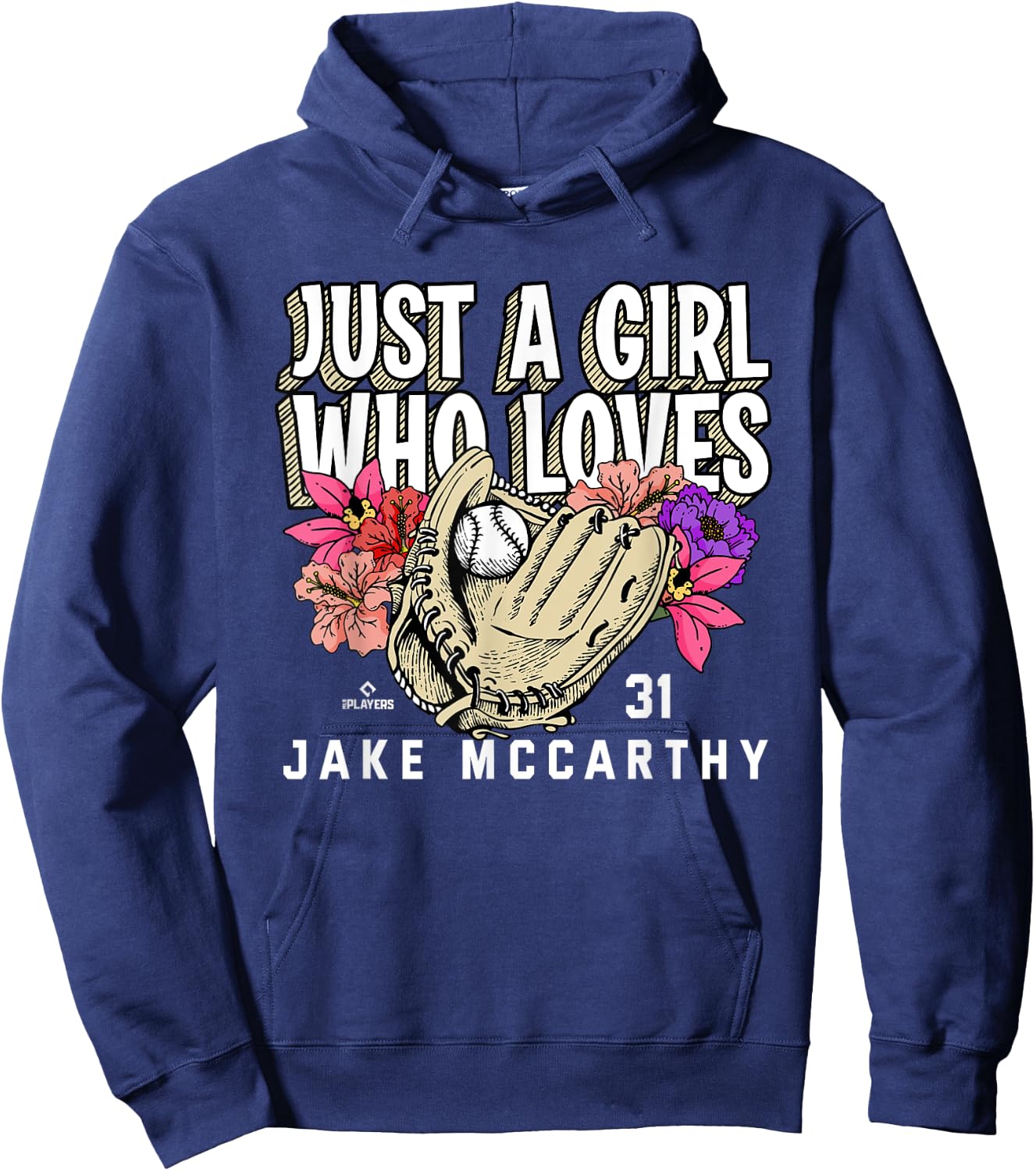 Just A Girl Who Loves Jake McCarthy Arizona MLBPA Hoodie - Hoodie | Navy
