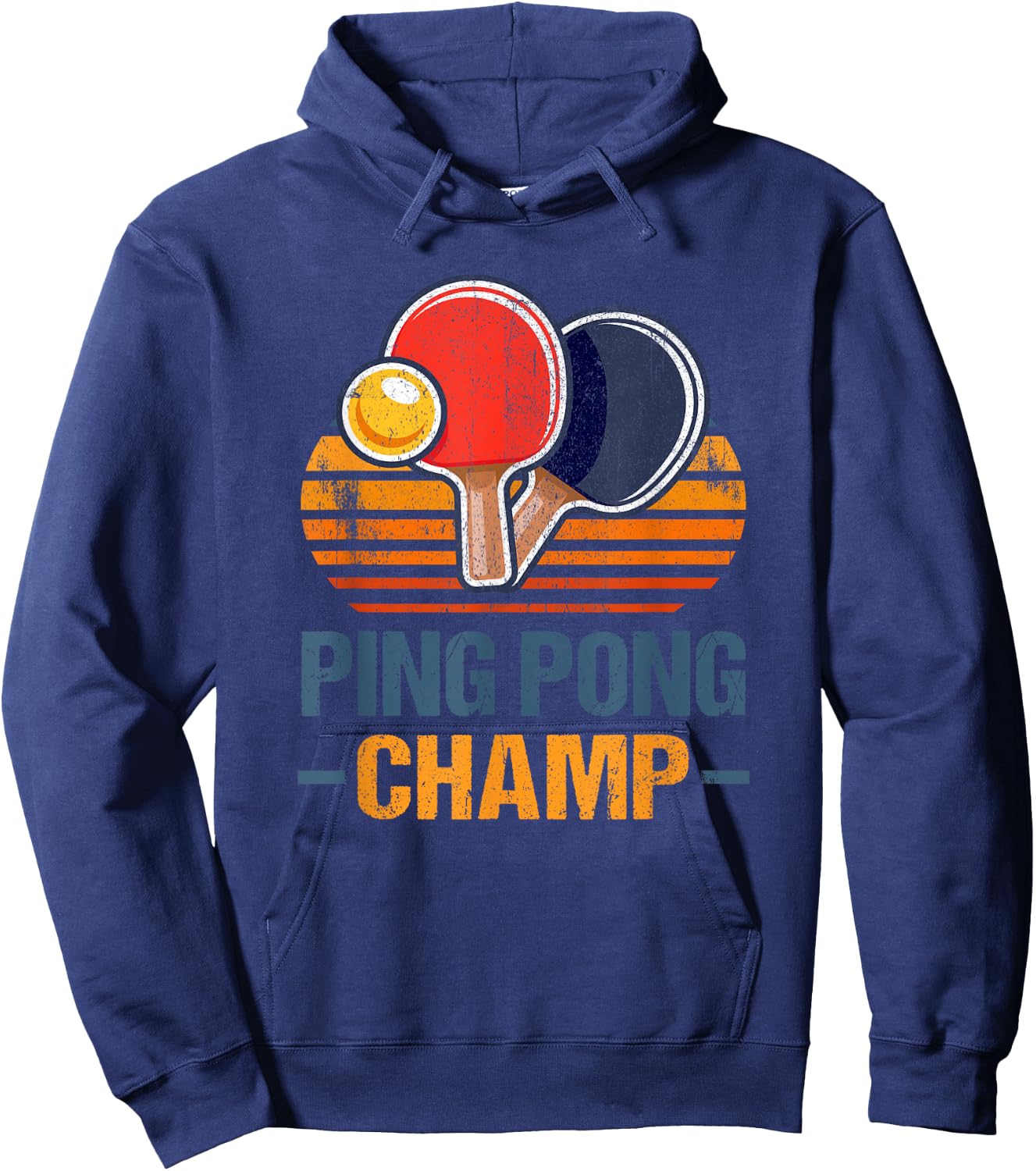 Ping Pong Champ Table Tennis Player Athlete Coach Champion Hoodie - Hoodie | Navy