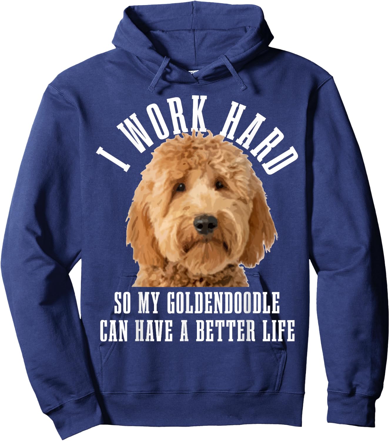 Goldendoodle Mom Doodle Dog Dad Funny Hoodie - Hoodie | Navy