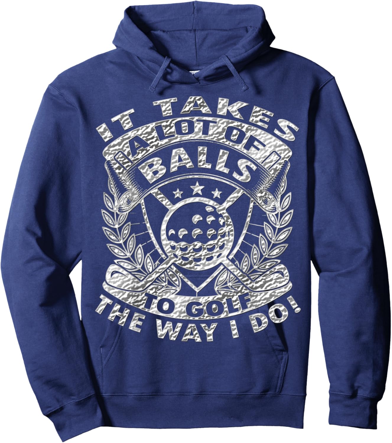 Funny Golf It Takes Balls Gifts Idea for Golfers Hoodie - Hoodie | Navy