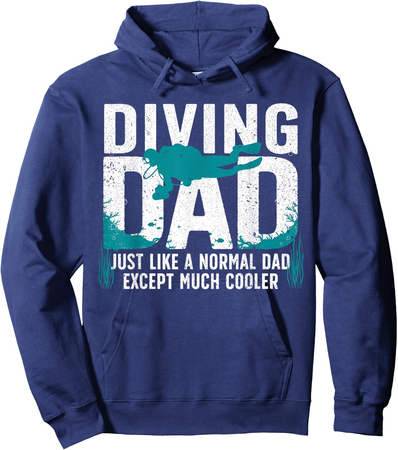 Cool Scuba Diving For Dad Men Ocean Scuba Diver Instructor Hoodie - Hoodie | Navy