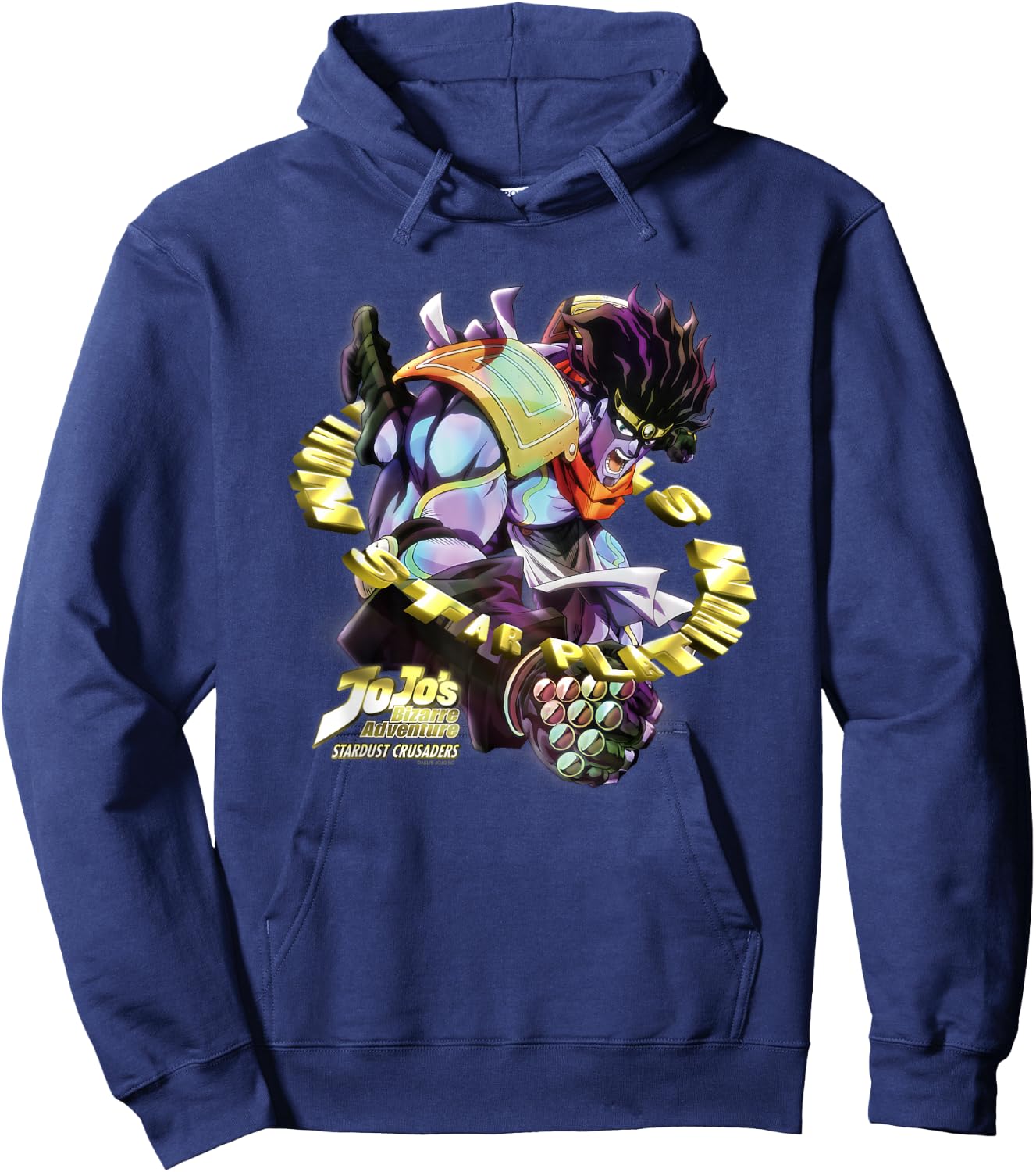 JoJo's Bizarre Adventure Stardust Crusaders Star Platinum Hoodie - Hoodie | Navy
