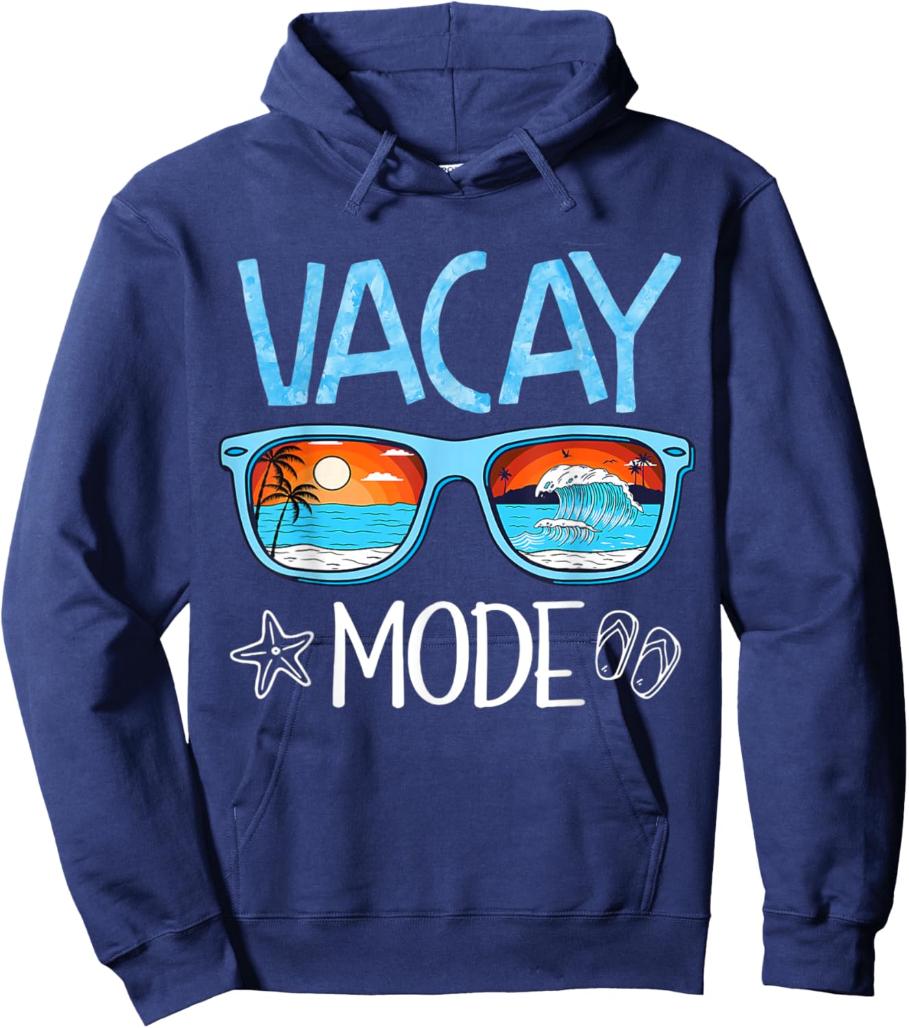 Vacay Mode Beach Vacation Summer Cruise Getaway Holiday Hoodie - Hoodie | Navy
