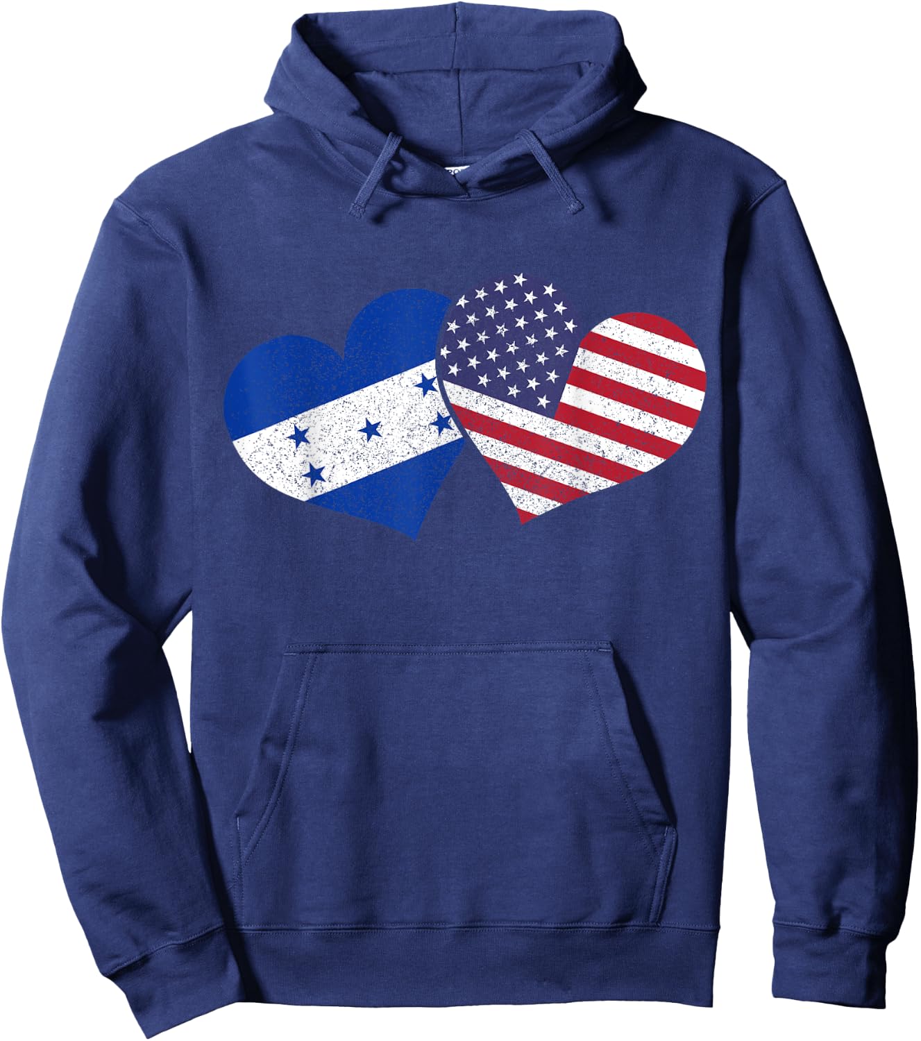 Honduras USA American Honduran Flag Pride Heritage Patriotic Hoodie - Hoodie | Navy