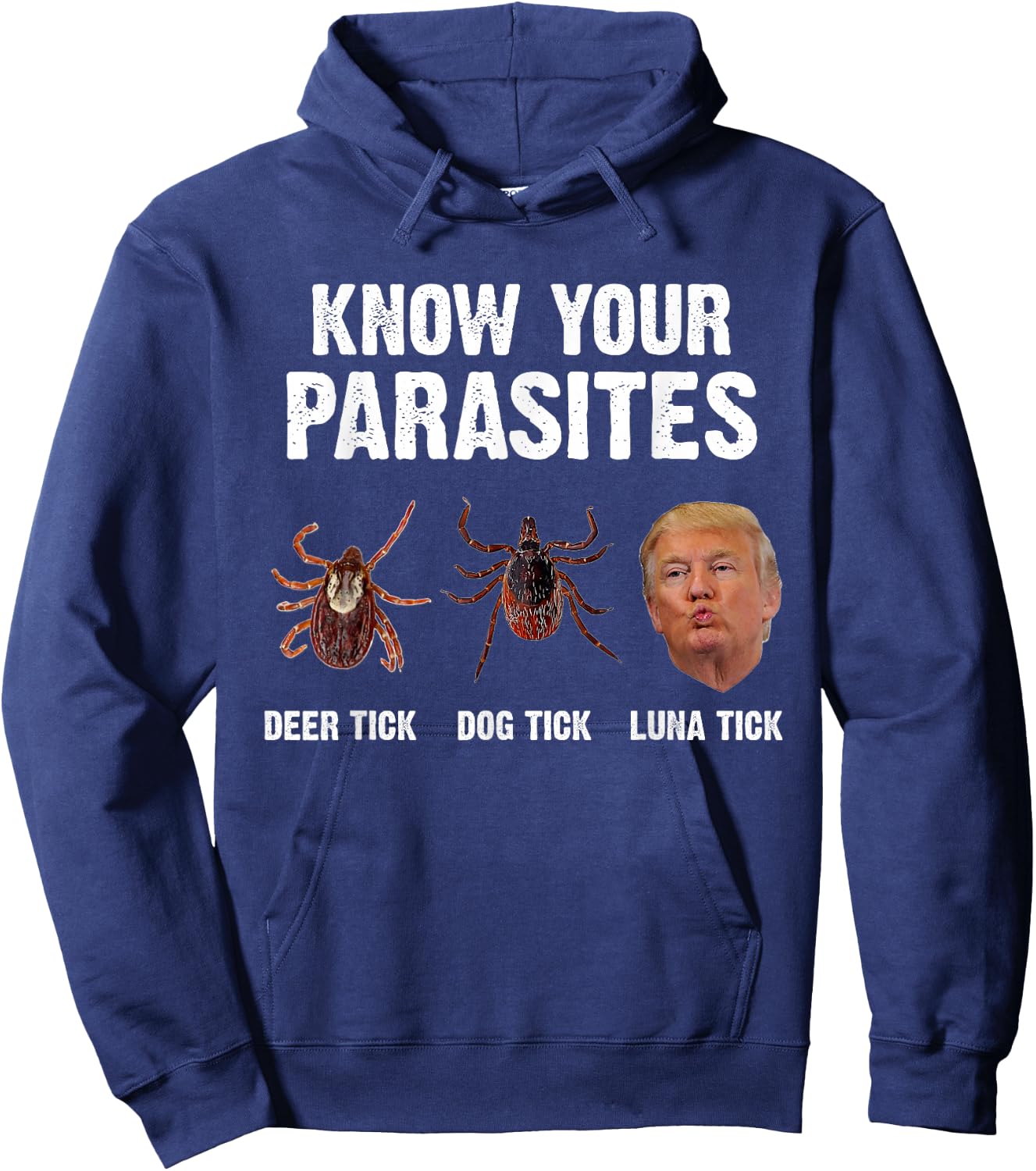 Know your parasites - Funny Anti Trump Hoodie - Hoodie | Navy