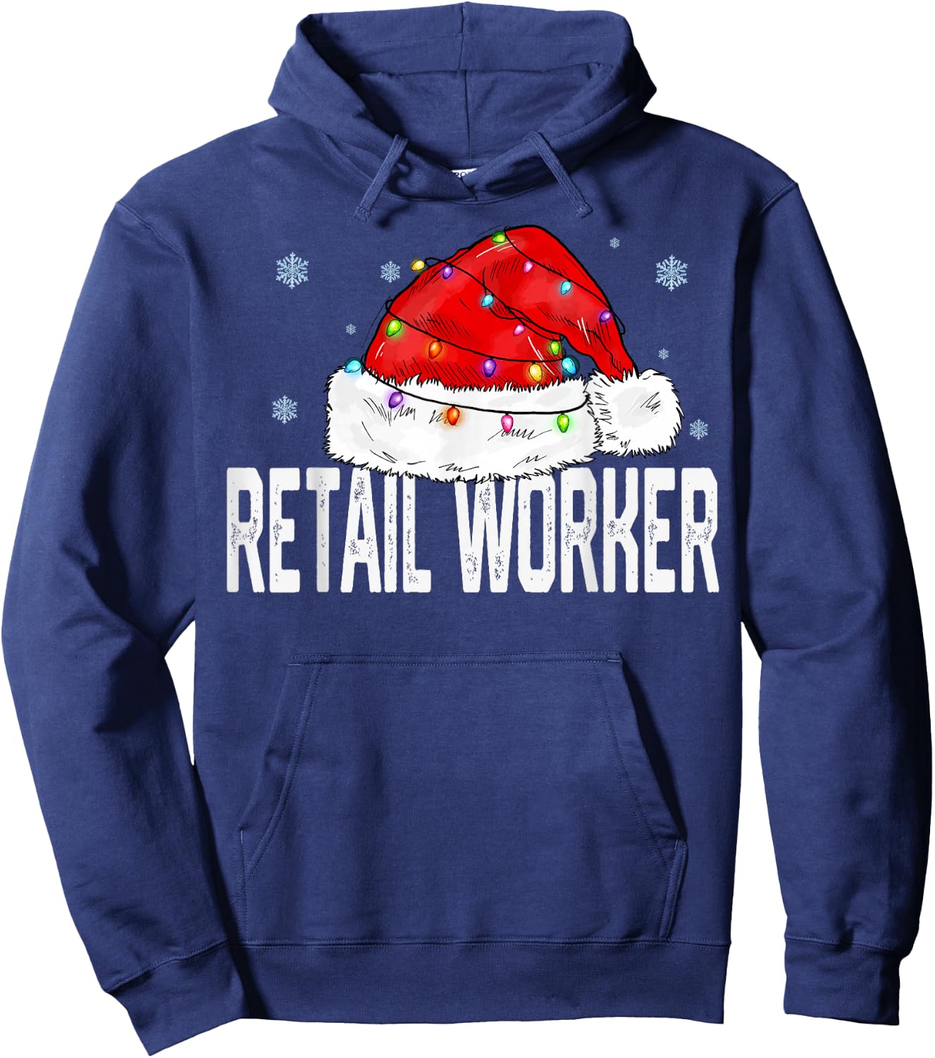 Retail Worker Christmas Women Family Matching Group Xmas Hoodie - Hoodie | Navy