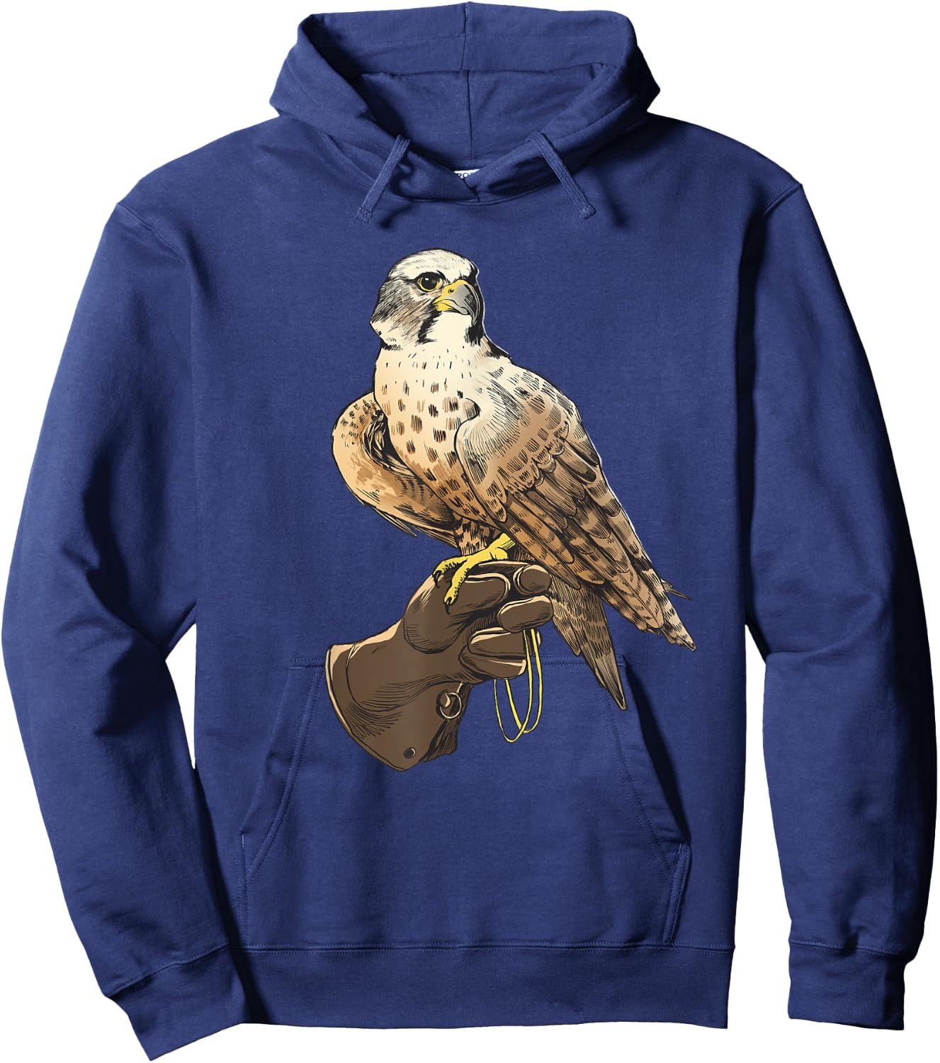 "Falcon Bird on Gloves for bird lover, nature lover Hoodie - Hoodie | Navy