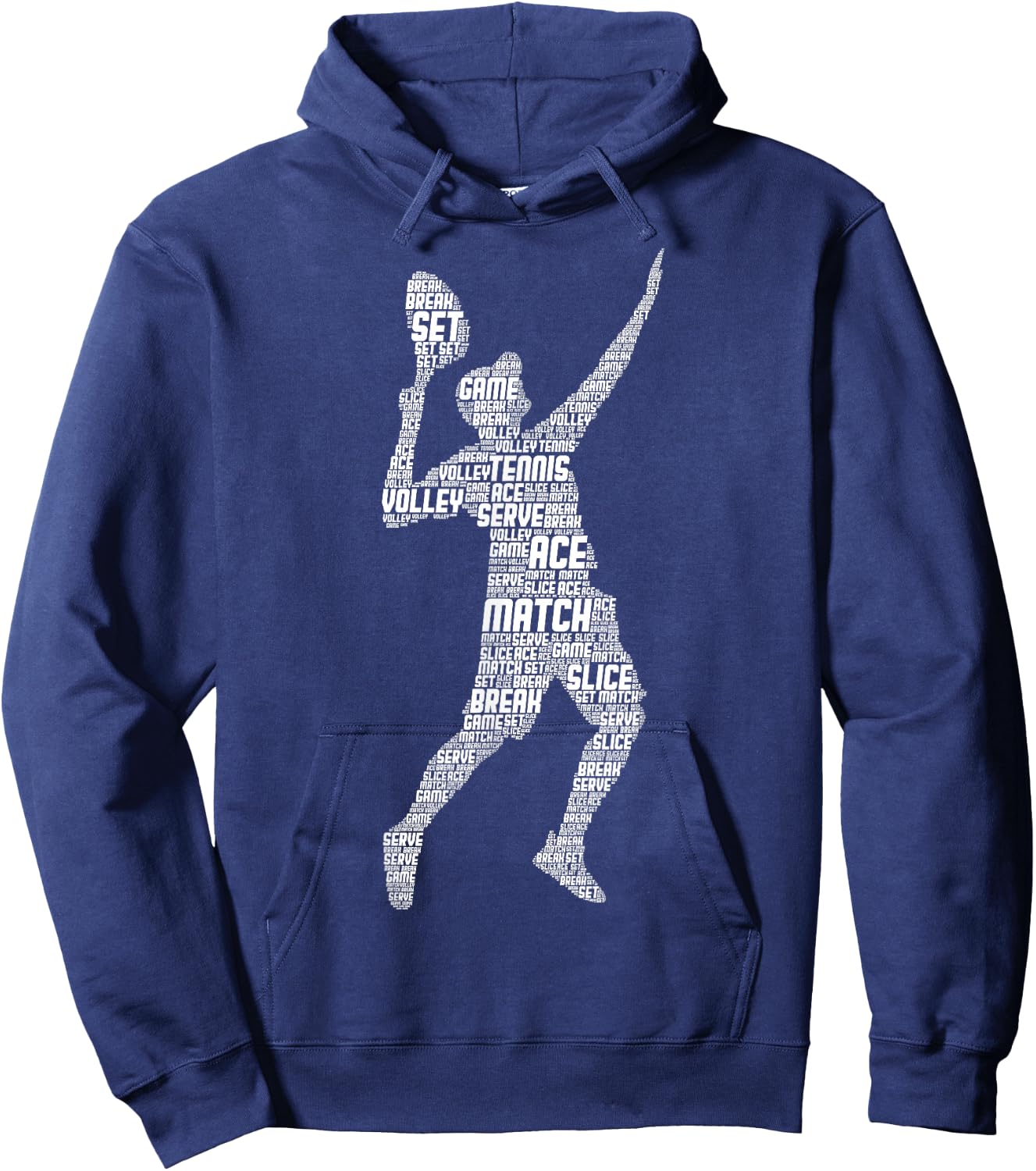 Tennis Player Boys Youth Men Kids Hoodie - Hoodie | Navy