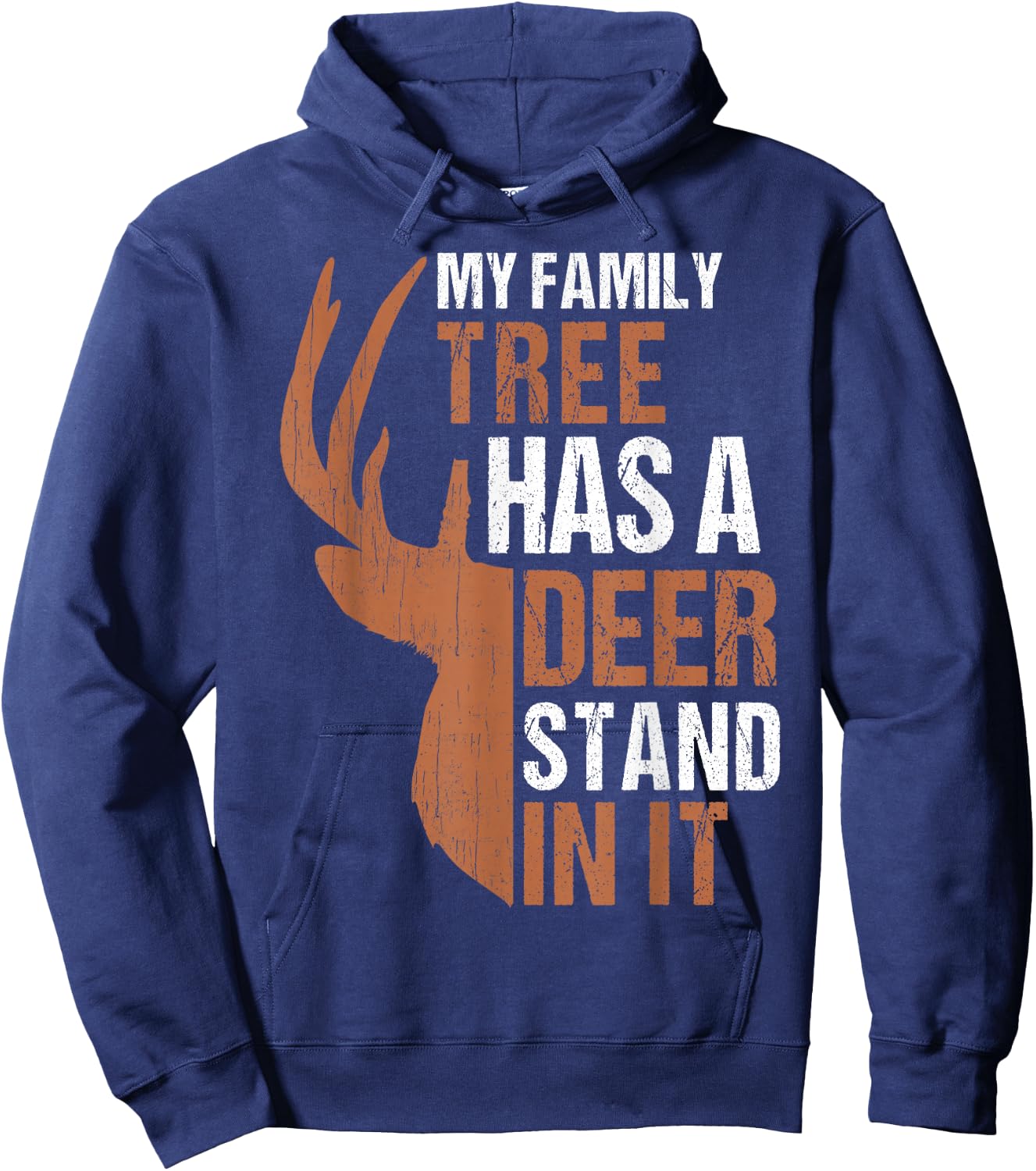 Family Tree Has Deer In Dad Deer Hunting Gift Son Daughter Hoodie - Hoodie | Navy