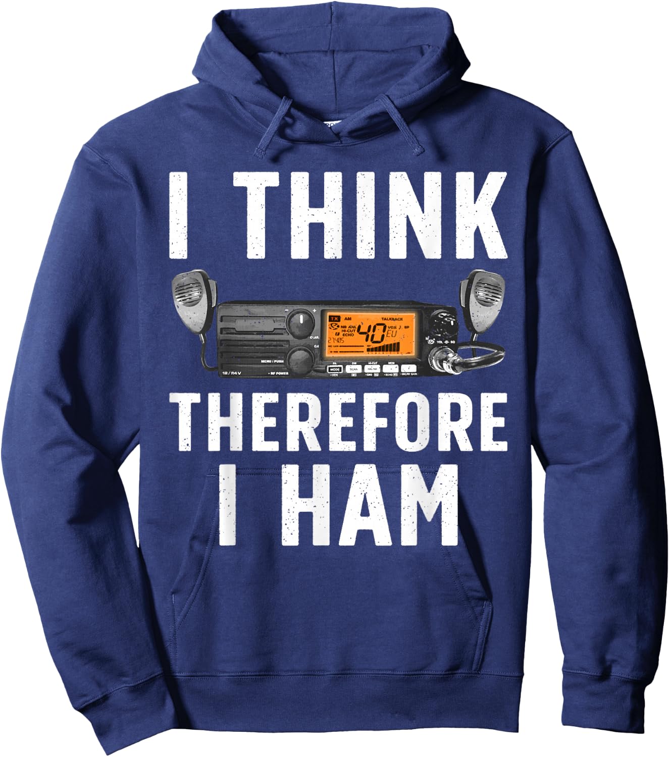 Funny Ham Radio Art Women Ham Operator Amateur Radio Hoodie - Hoodie | Navy