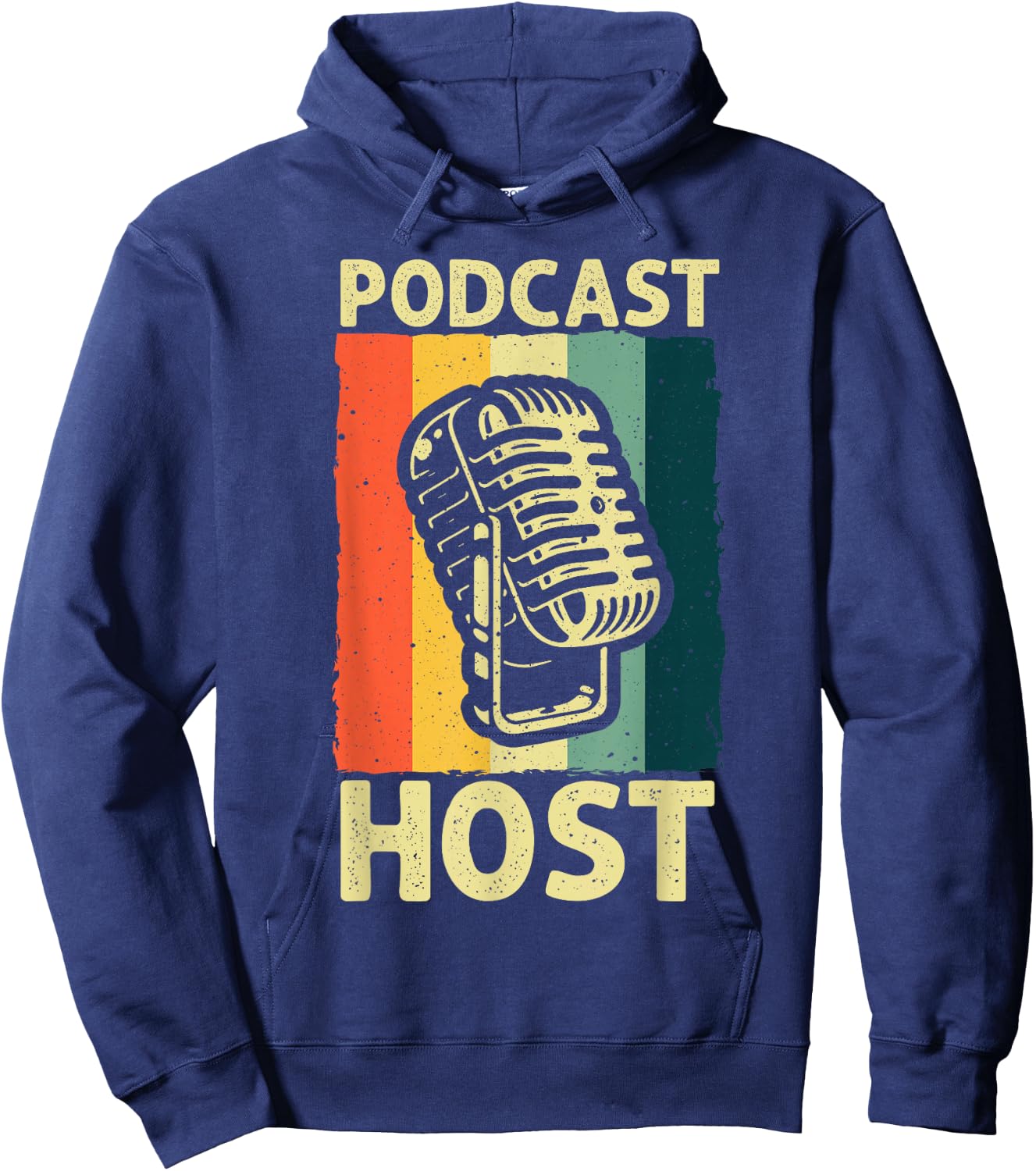 Cool Podcast Design Women Podcaster Hosting Channel Hoodie - Hoodie | Navy
