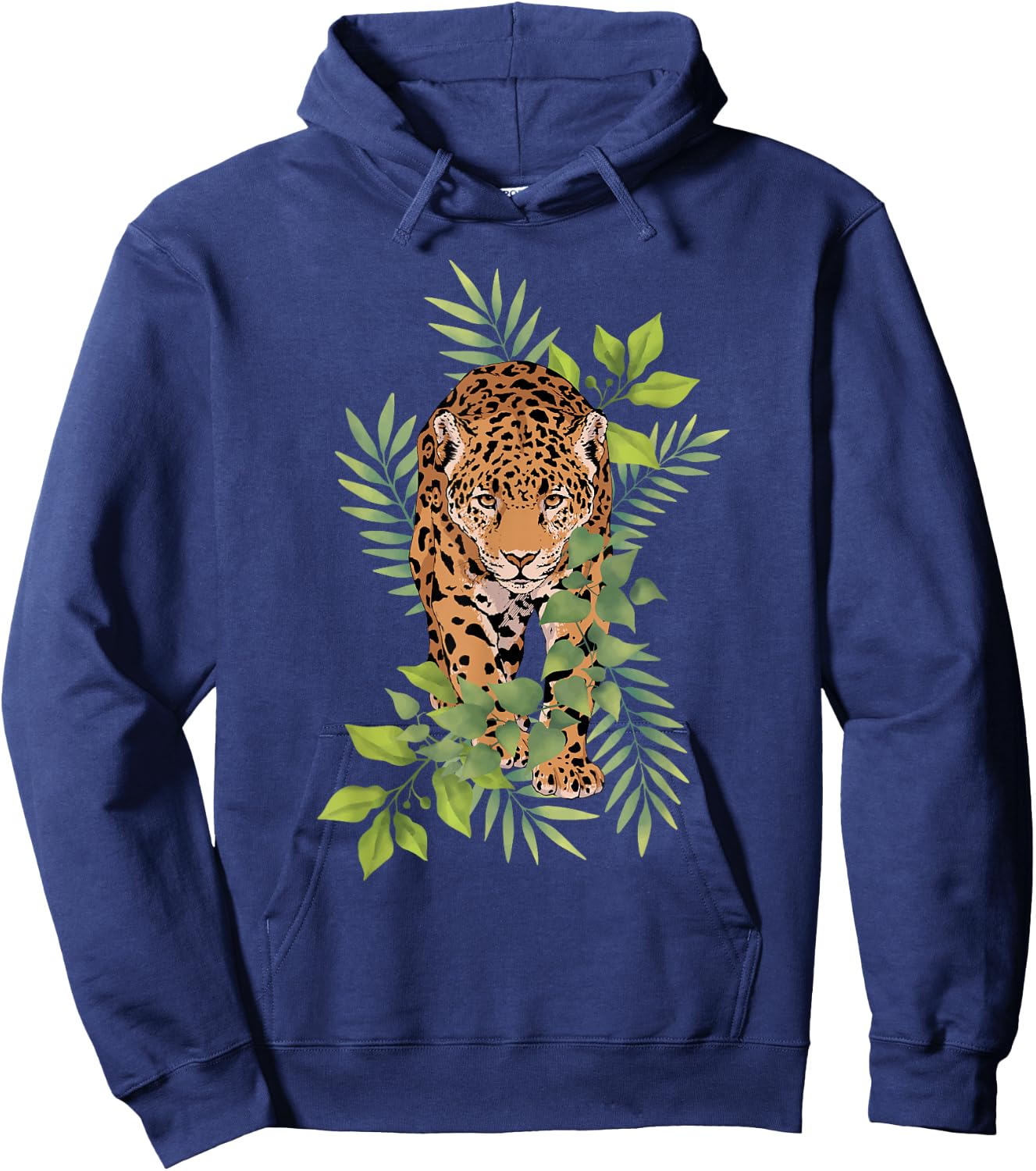 Wild Jaguar Jungle Nature for Cat Lover Hoodie - Hoodie | Navy
