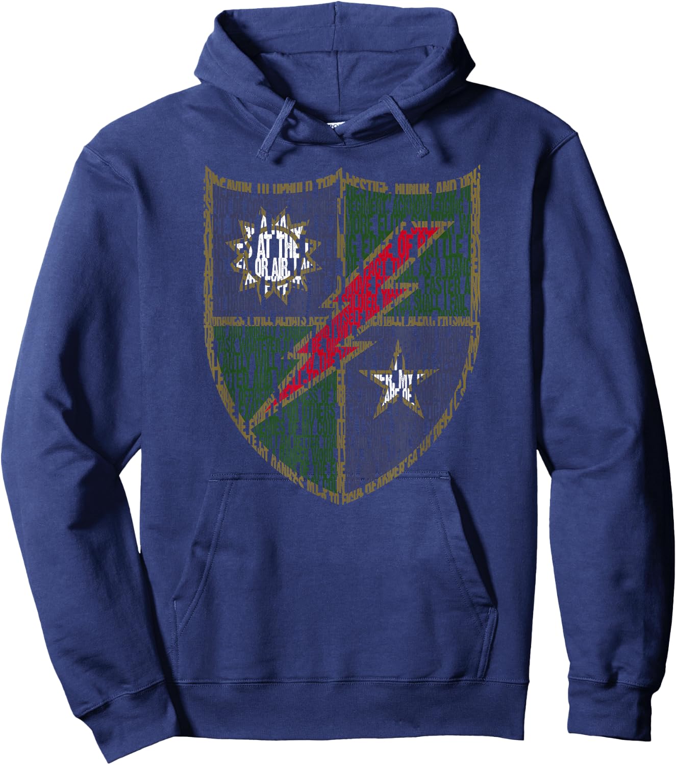American Marauder: 75th Ranger Regiment Ranger Creed Hoodie - Hoodie | Navy