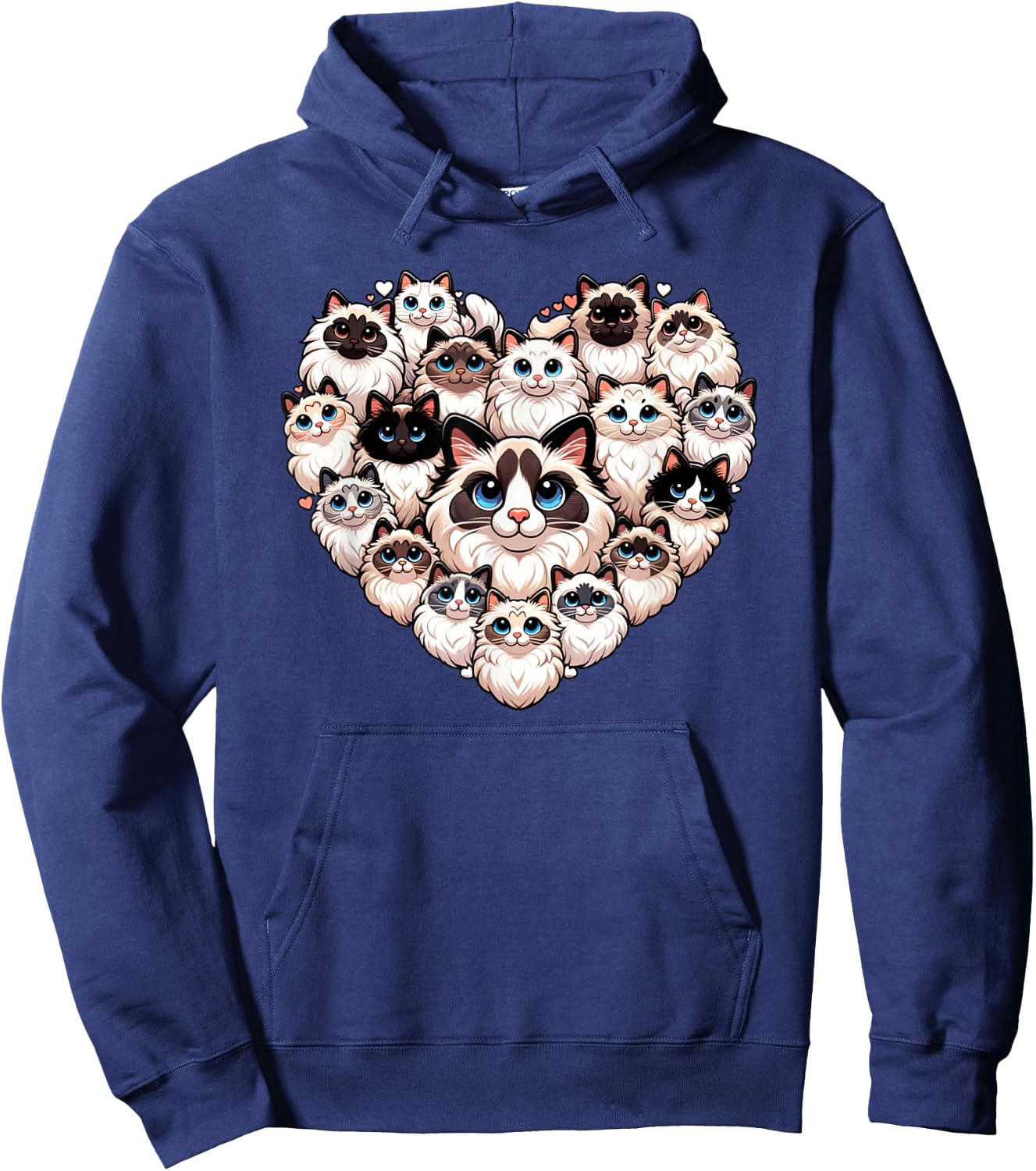 Ragdoll Cat Ragdolls Puppy Cats Hoodie - Hoodie | Navy
