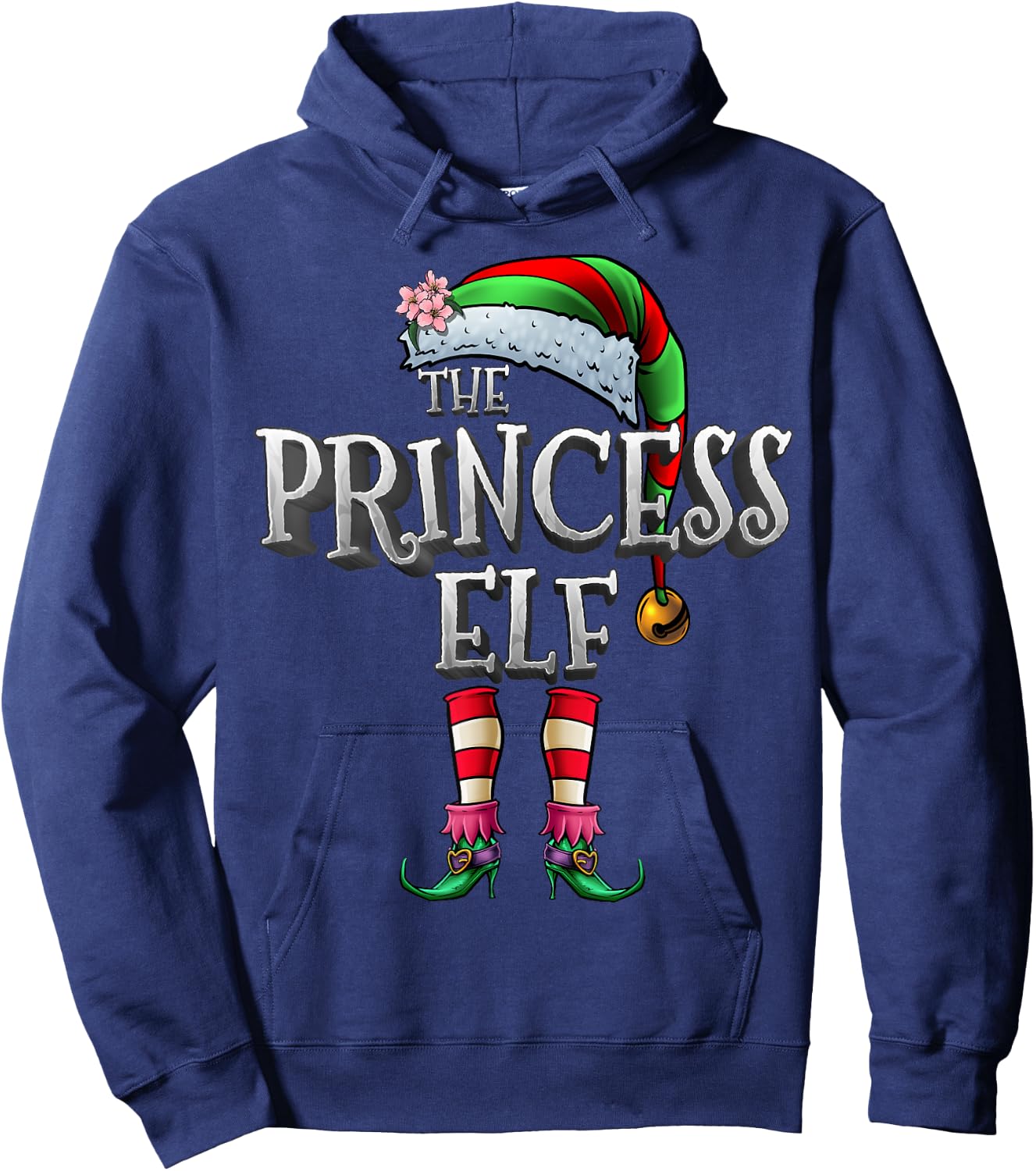 The Princess Elf Shirt Matching Family Funny Christmas Elf Hoodie - Hoodie | Navy
