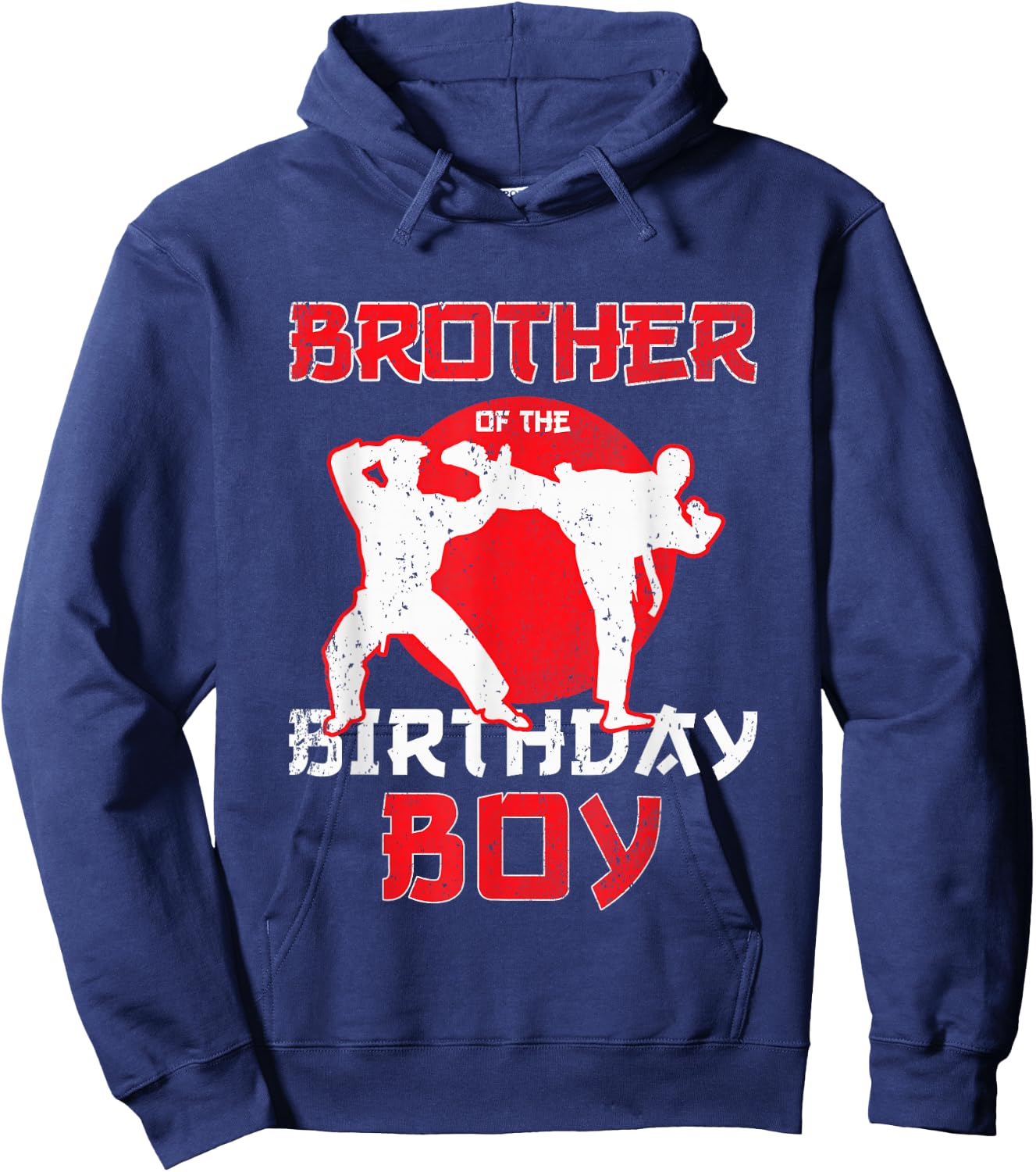 Brother Of The Birthday Karate Taekwondo Boy Martial Arts Hoodie - Hoodie | Navy