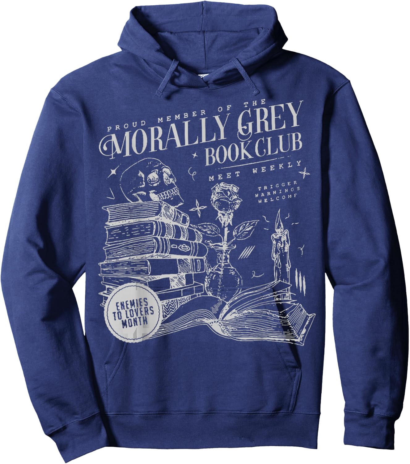 Morally Grey Book Club Morally Grey is My Favorite Color Hoodie - Hoodie | Navy