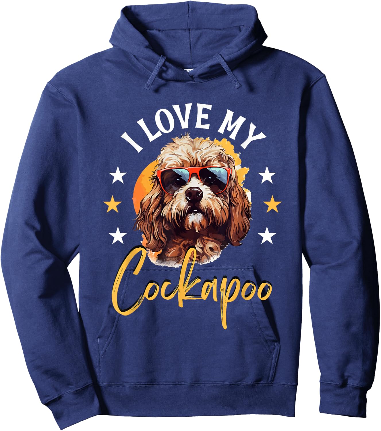 Cockapoo Dog Breed Pet I Love my Cockapoo Men Women Girls Kids Hoodie - Hoodie | Navy