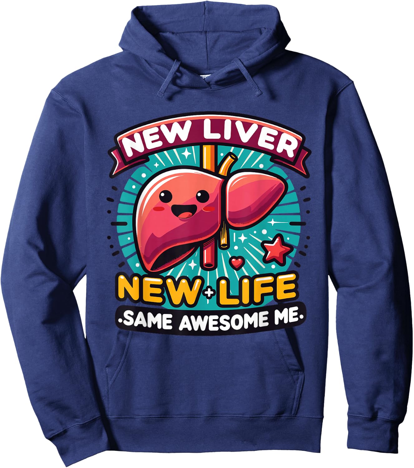 Liver Transplant Survivor Funny Hoodie - Hoodie | Navy