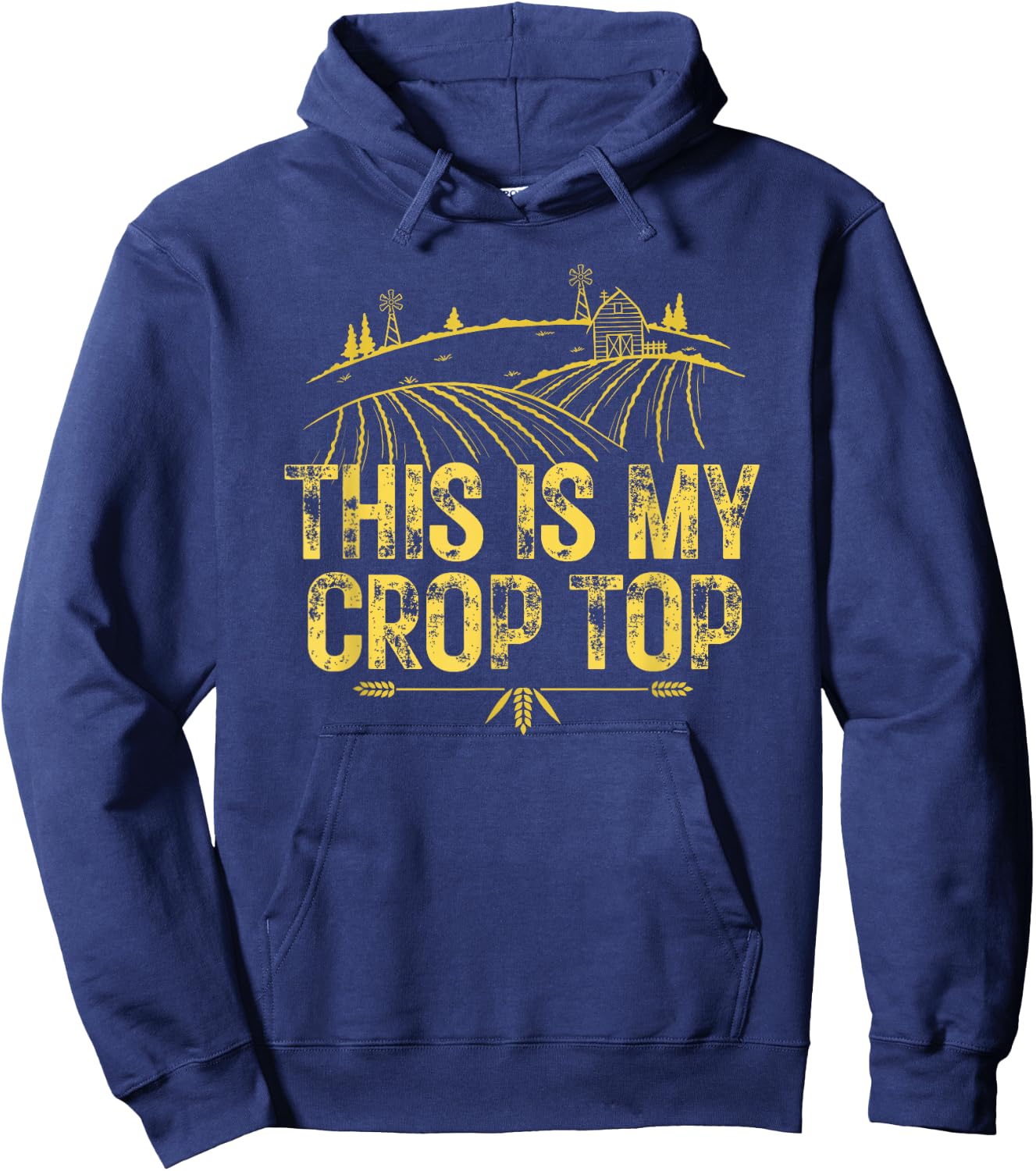 This Is My Crop Top Hoodie - Hoodie | Navy