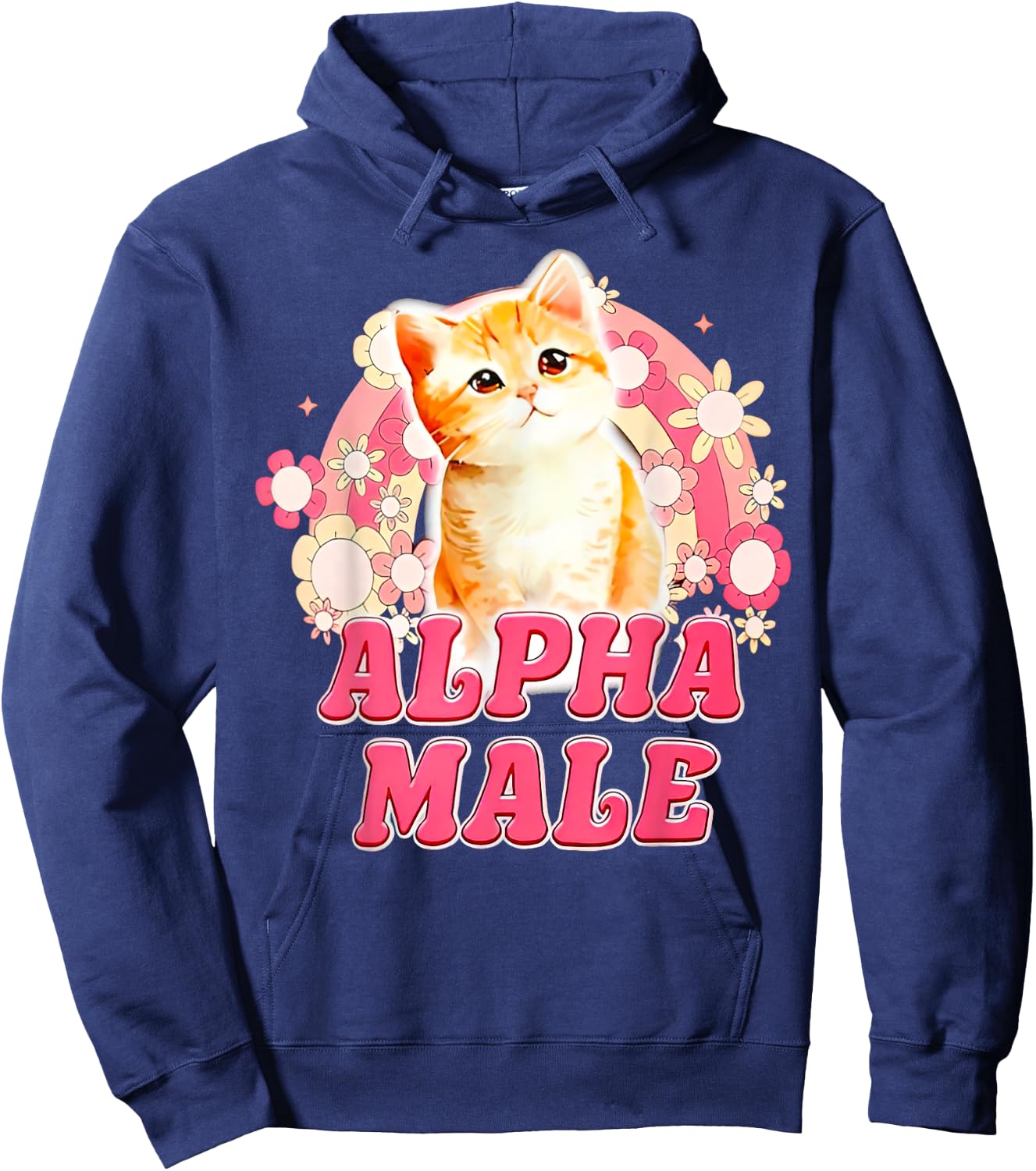 Alpha Male Cat Kitten Funny Women Hoodie - Hoodie | Navy