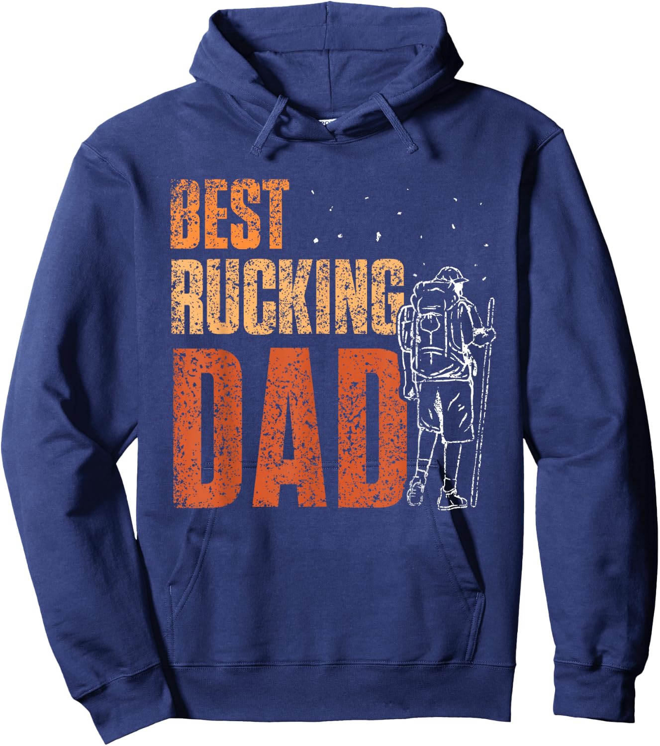Best Rucking Dad Ruck Backpack Rucksack Workout Rucking Hoodie - Hoodie | Navy
