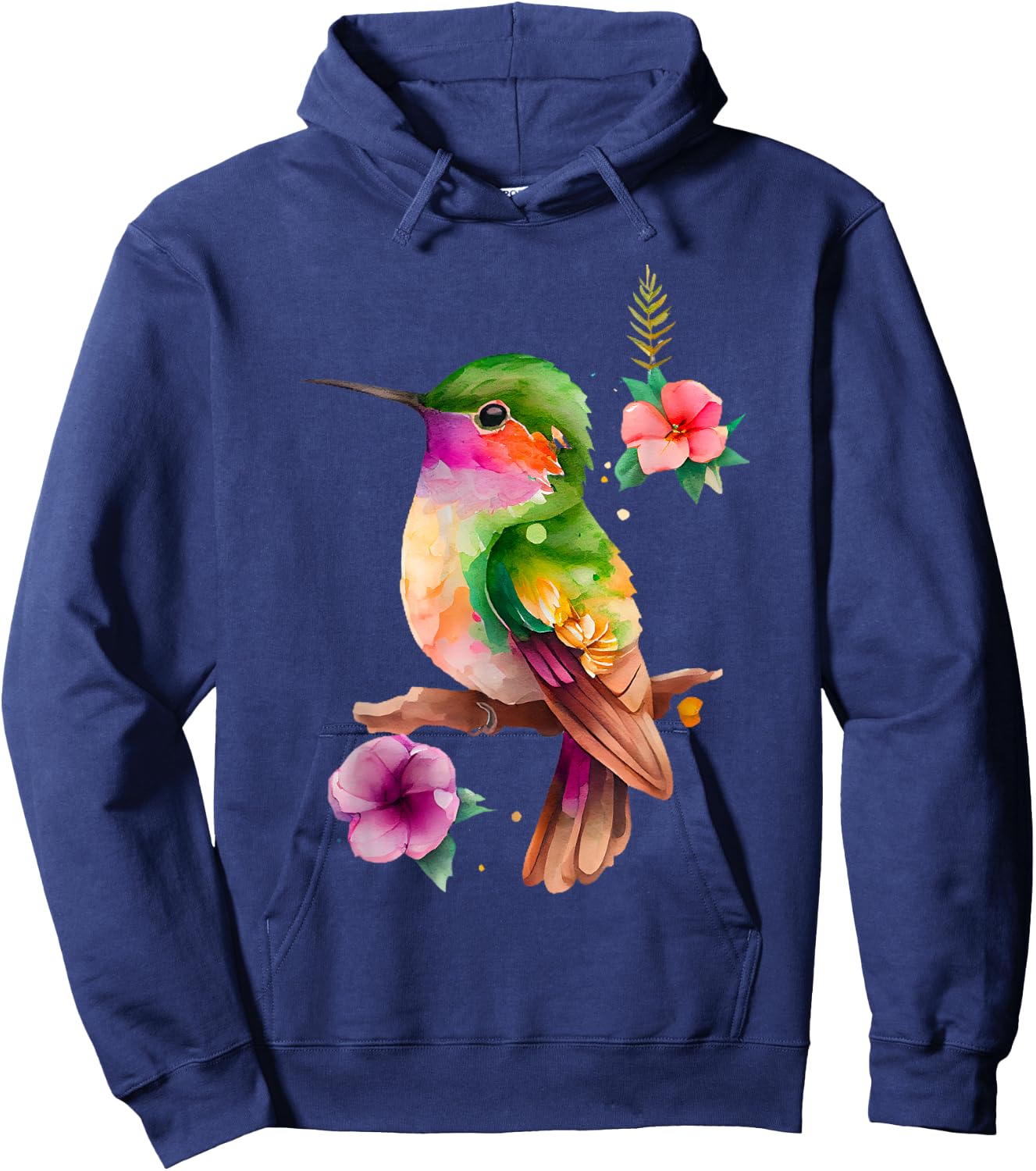 Vintage Hummingbird Bird Lover Hummingbird Men Women Hoodie - Hoodie | Navy