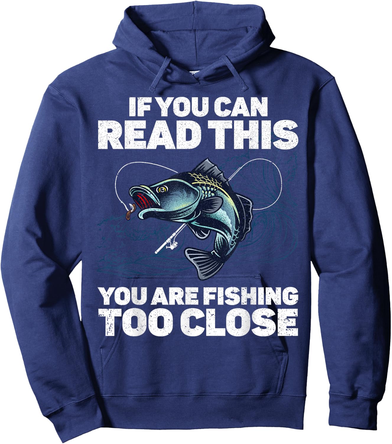 Funny Fishing Design Women Kids Fishes Fishing Lover Hoodie - Hoodie | Navy