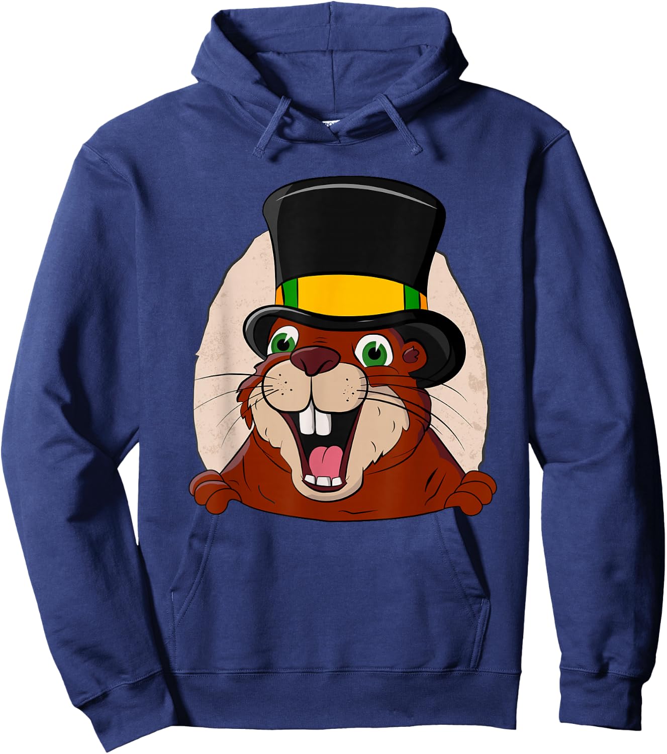 Punxsy Phil's Cute Groundhog Day February 2nd Holiday Design Hoodie - Hoodie | Navy