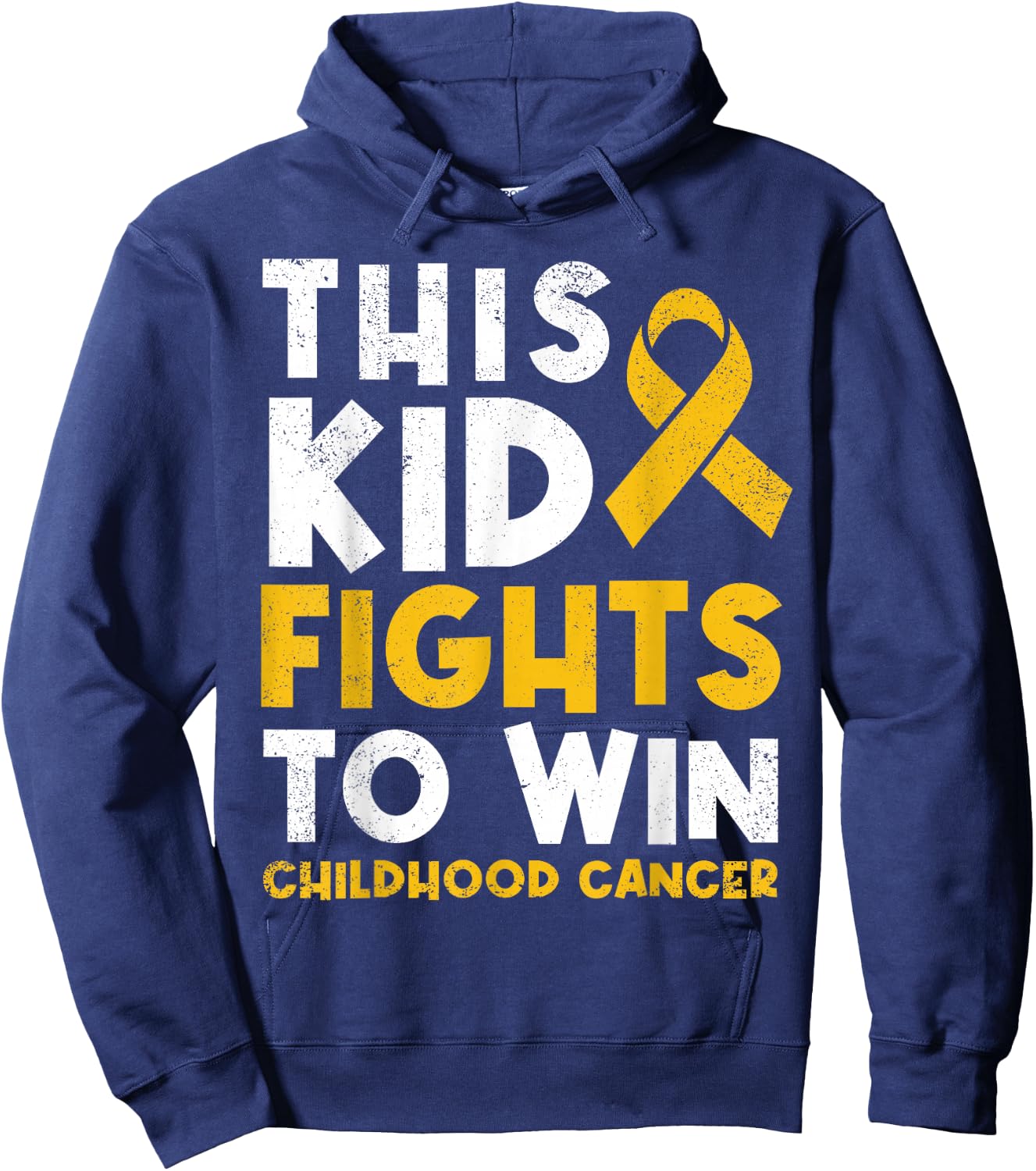 This Kid Fights To.Win Childhood Cancer Picked The Wrong Kid Hoodie - Hoodie | Navy