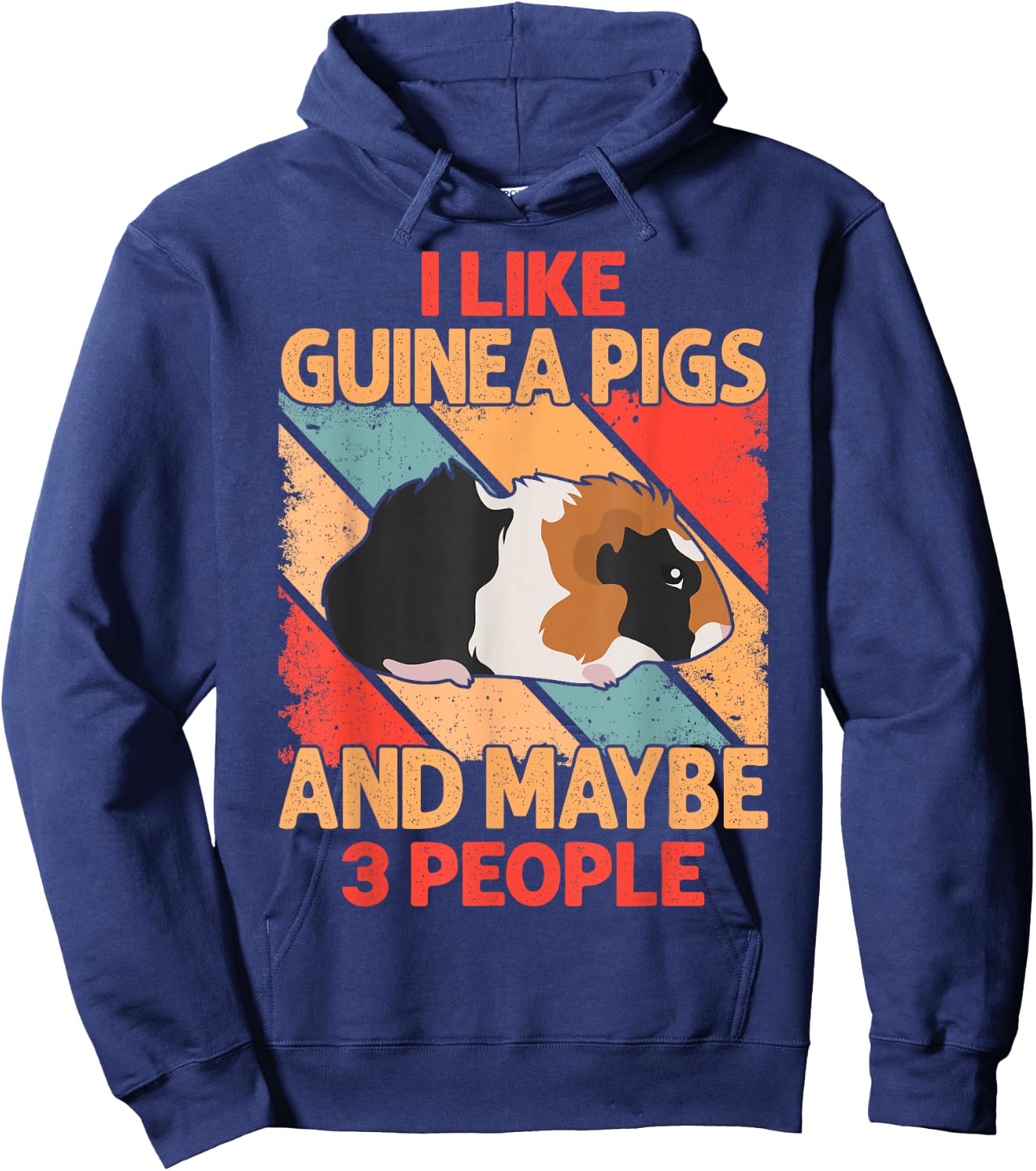 I Like Guinea Pigs And Maybe 3 People Hoodie - Hoodie | Navy