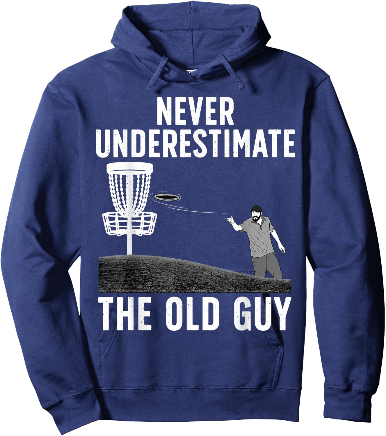 Cool Disc Golf Dad Grandpa Disc Golf Players Lovers Hoodie - Hoodie | Navy
