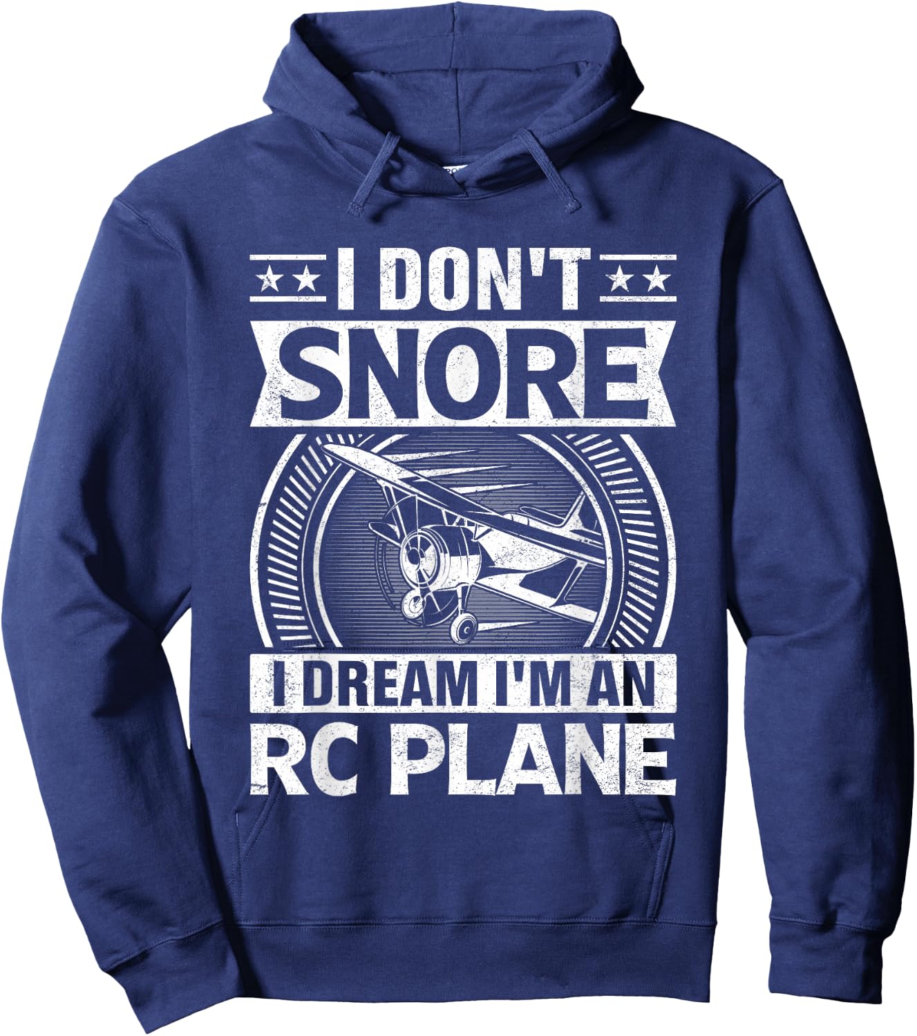 Model Plane Aircraft Don't Snore I Dream I'm an RC Plane Hoodie - Hoodie | Navy