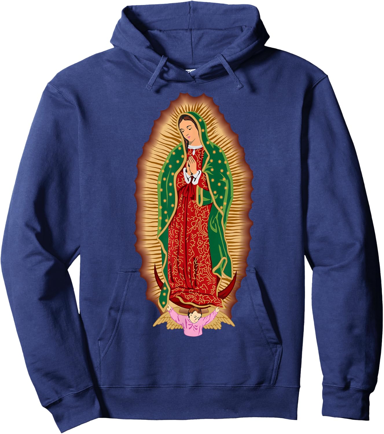 Catholic Faith Hispanic Believe Blessed Devotion Religious Hoodie - Hoodie | Navy
