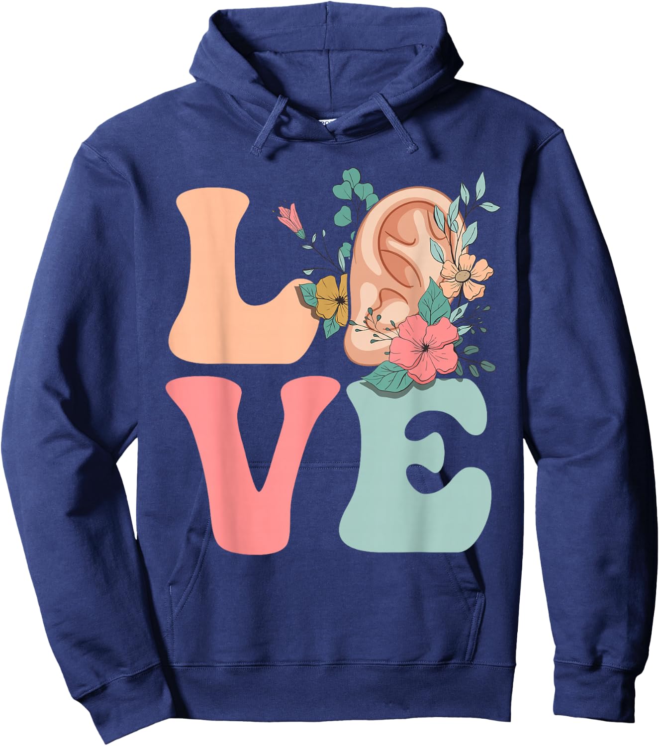 Audiologist Audiology Ear LOVE Hoodie - Hoodie | Navy