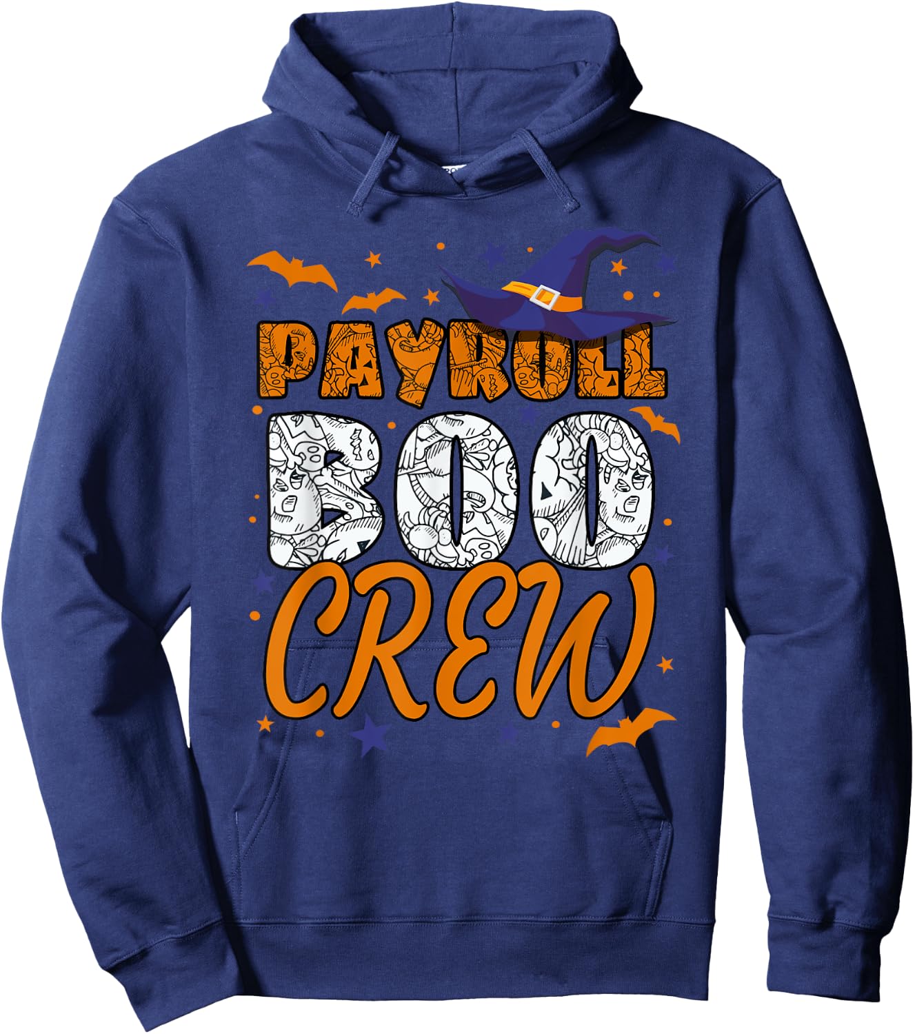 Payroll Boo Crew Halloween Payroll Manager Matching Hoodie - Hoodie | Navy