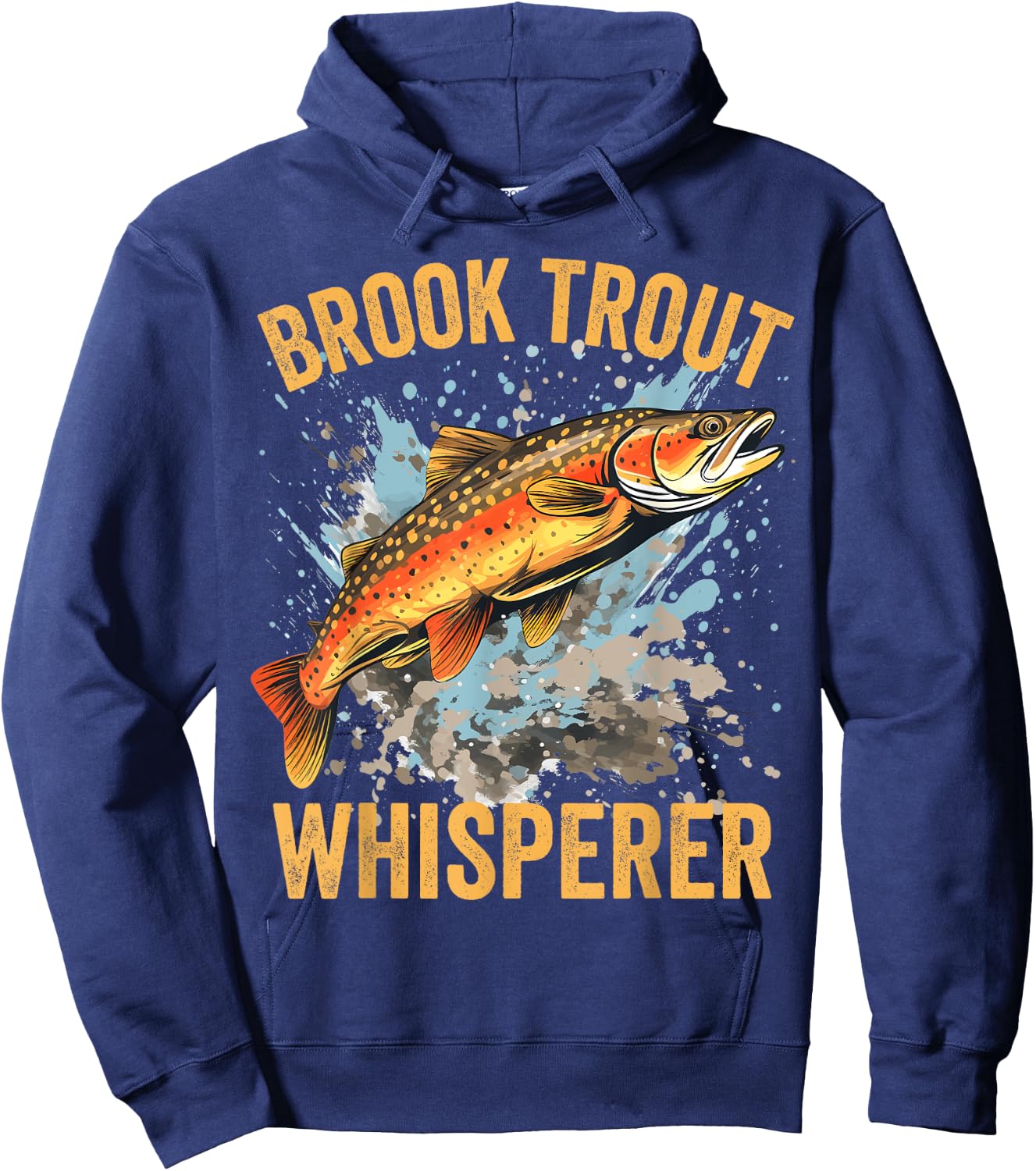 Brook Trout Whisperer, Funny Brook Trout Hoodie - Hoodie | Navy