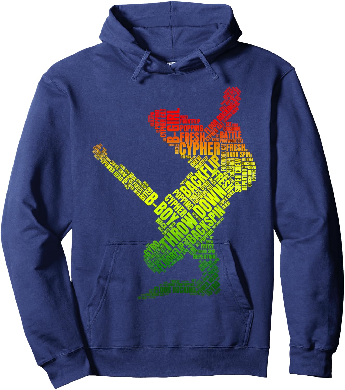 Cypher Bboy Street Dance Battle Movement Breakdance Hoodie - Hoodie | Navy